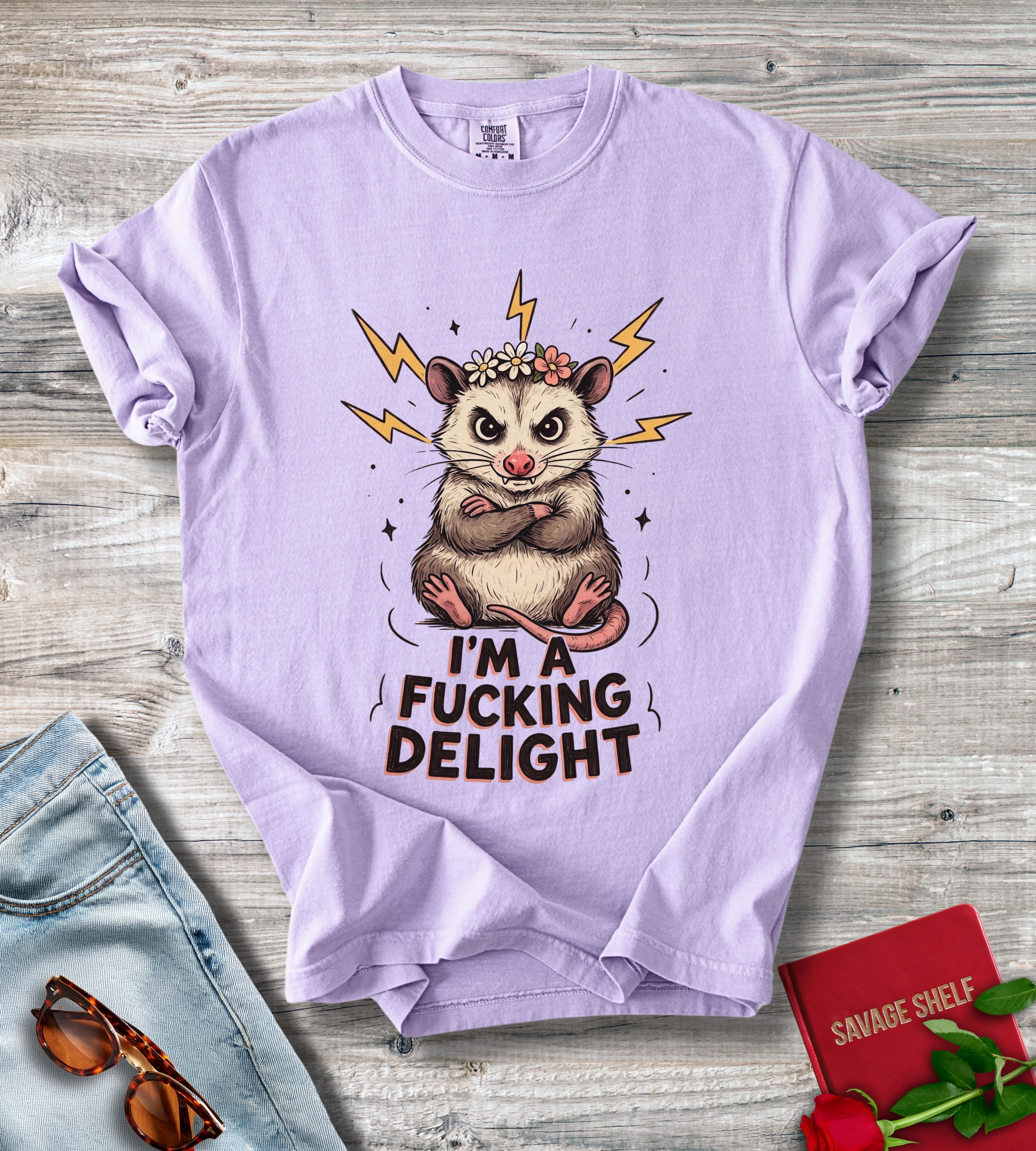 I'm A Fucking Delight Opossum T-shirt