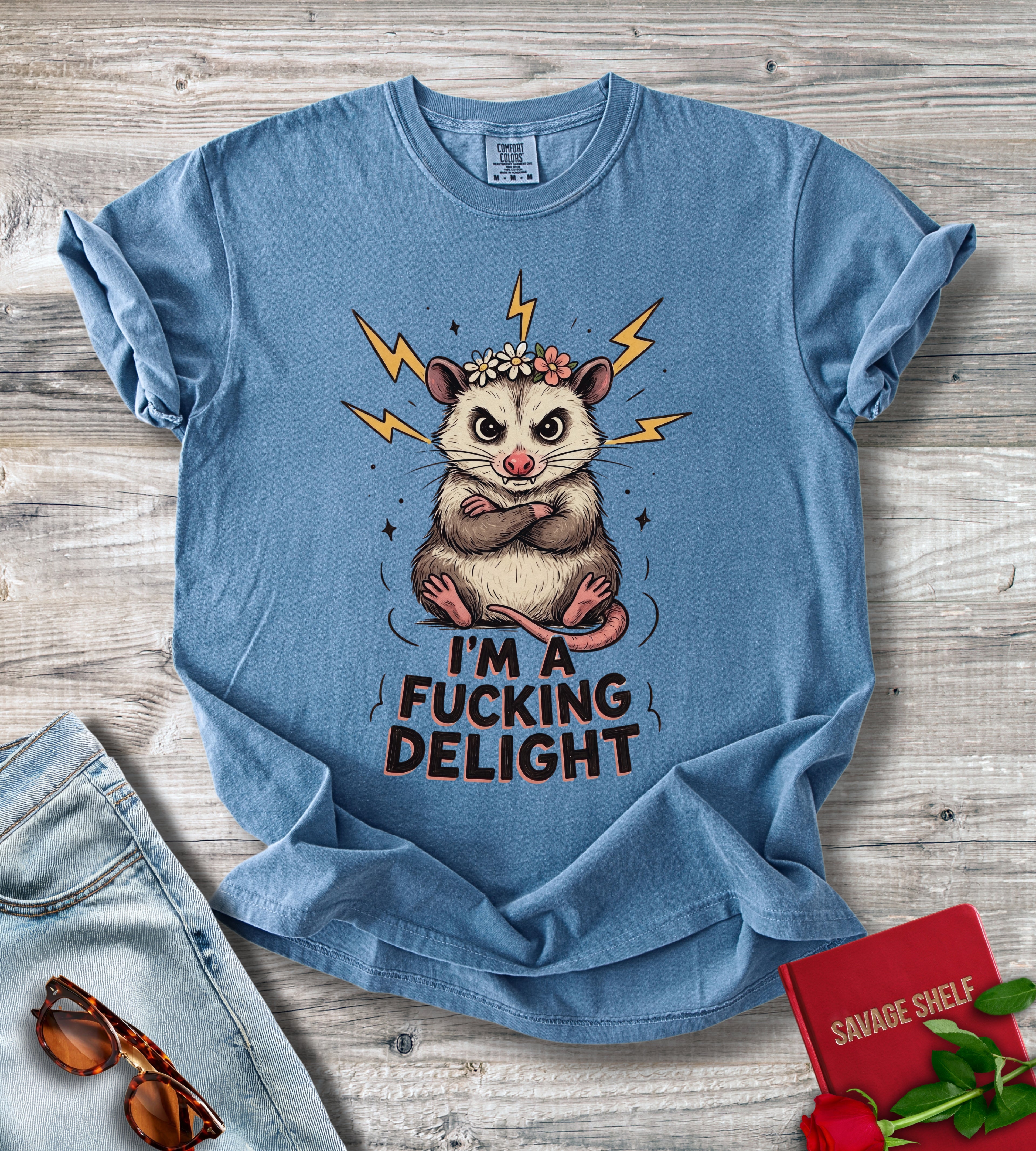 I'm A Fucking Delight Opossum T-shirt