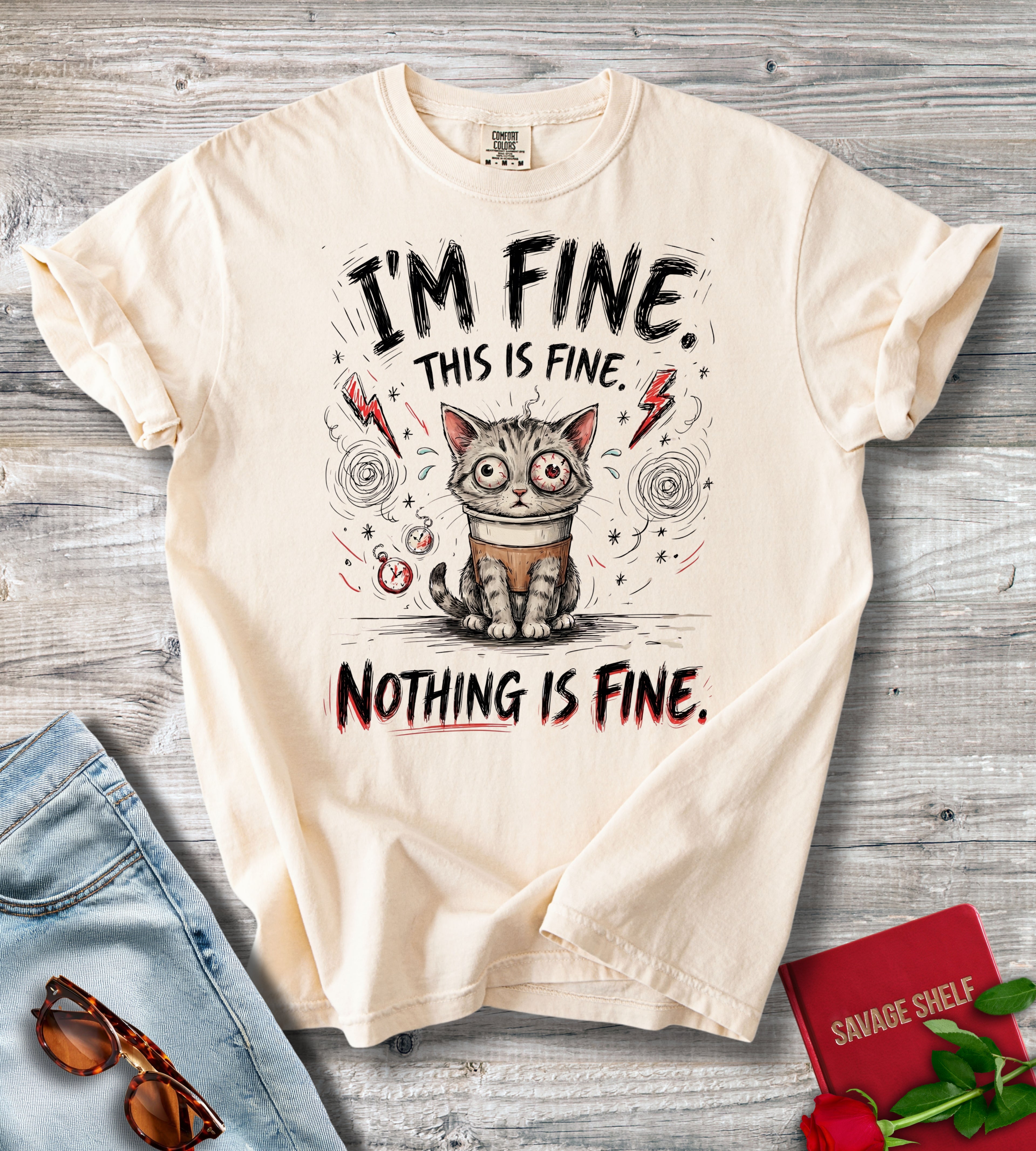 I'm Fine. This Is Fine. Nothing Is Fine T-shirt