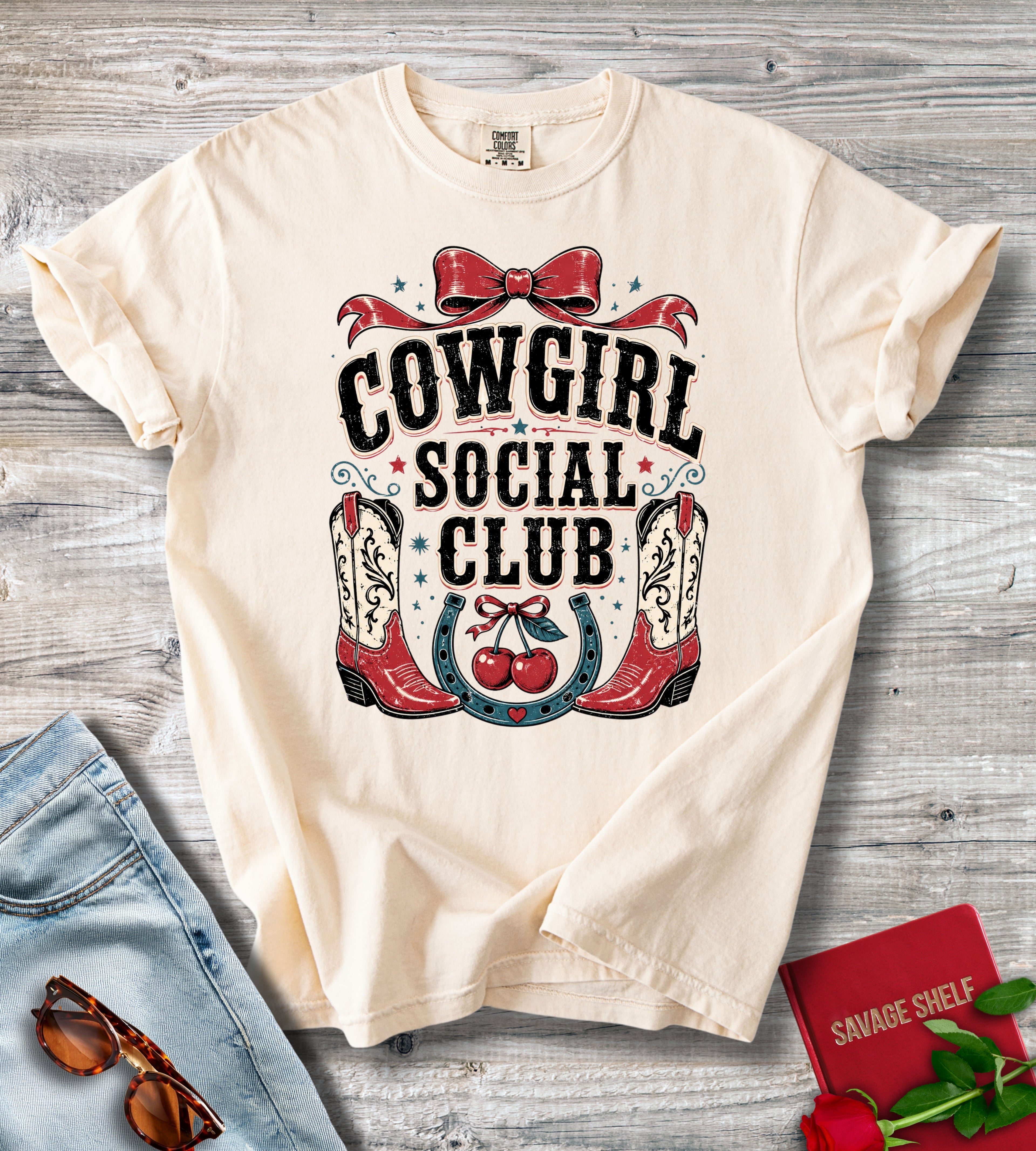 Cowgirl Social Club Shirt | Western Vintage Country Concert T-Shirt