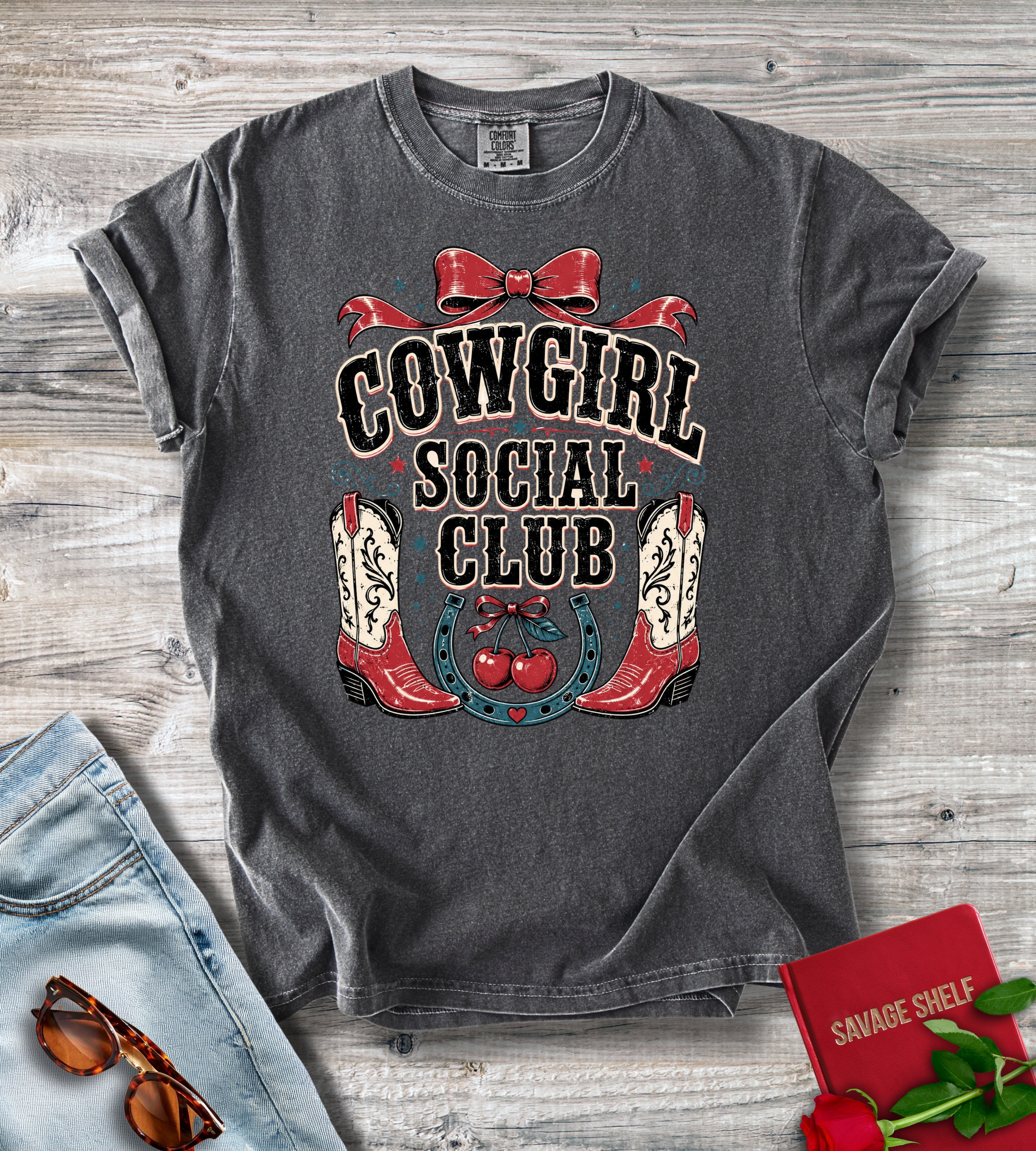 Cowgirl Social Club Shirt | Western Vintage Country Concert T-Shirt