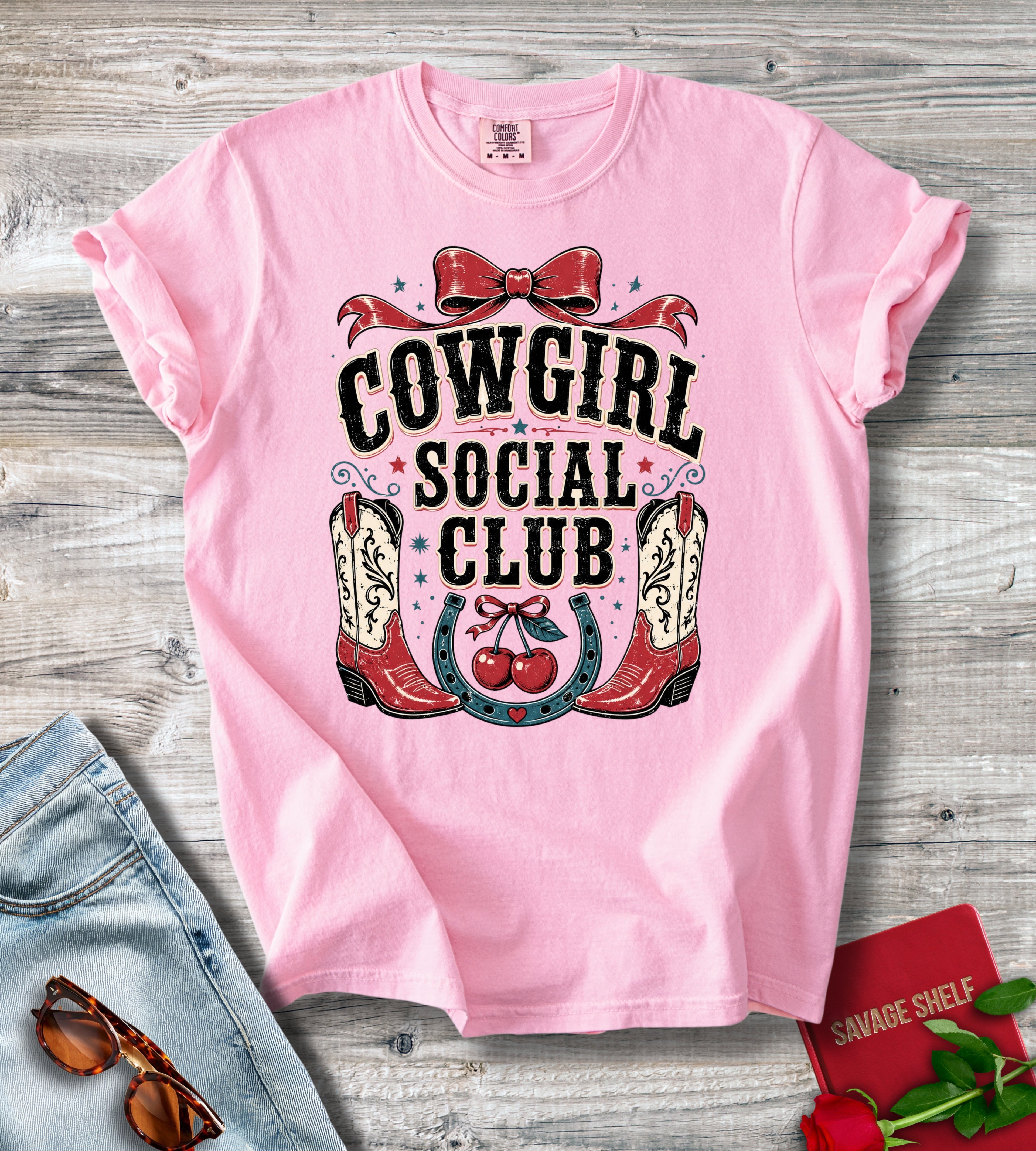 Cowgirl Social Club Shirt | Western Vintage Country Concert T-Shirt