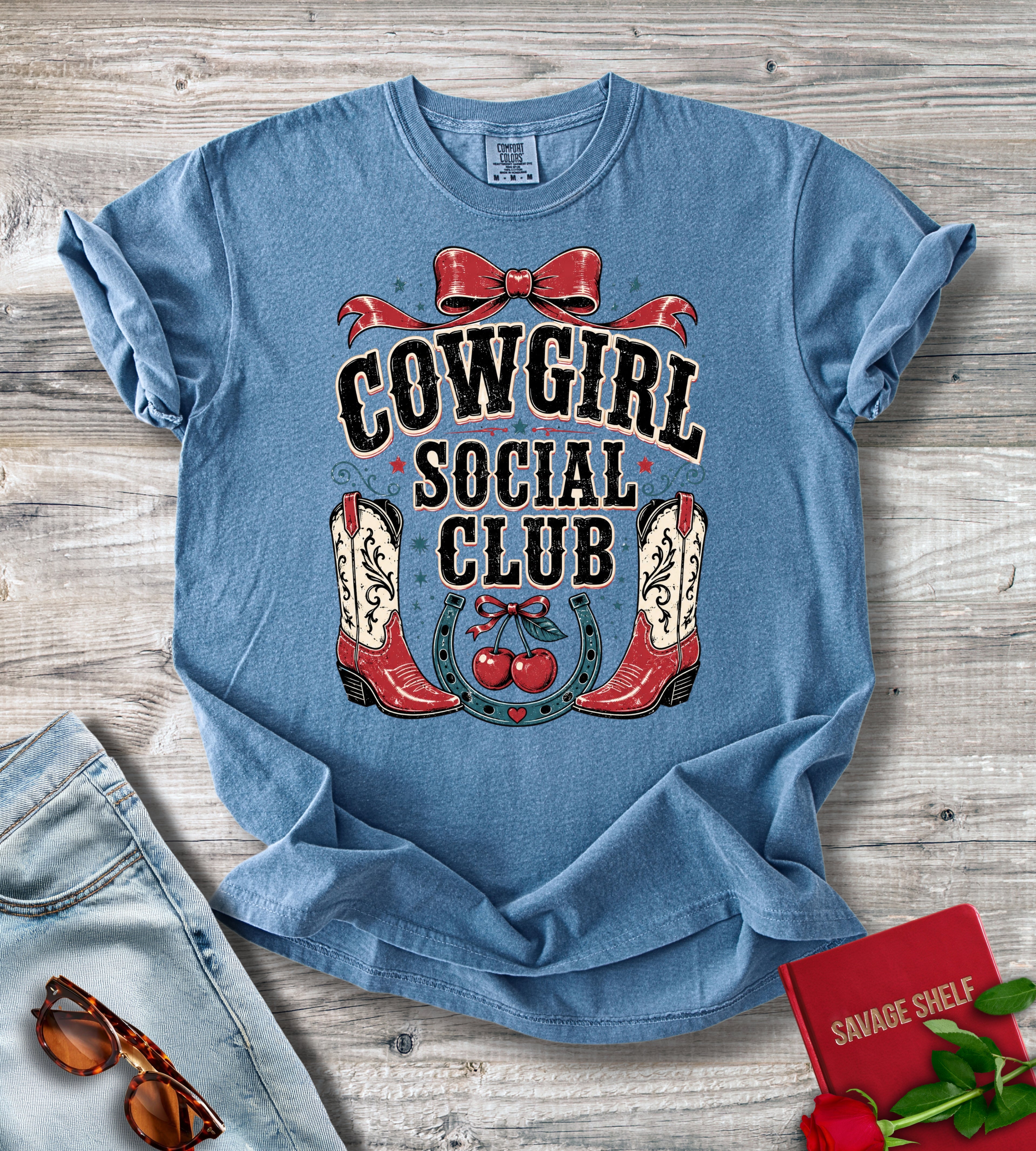 Cowgirl Social Club Shirt | Western Vintage Country Concert T-Shirt