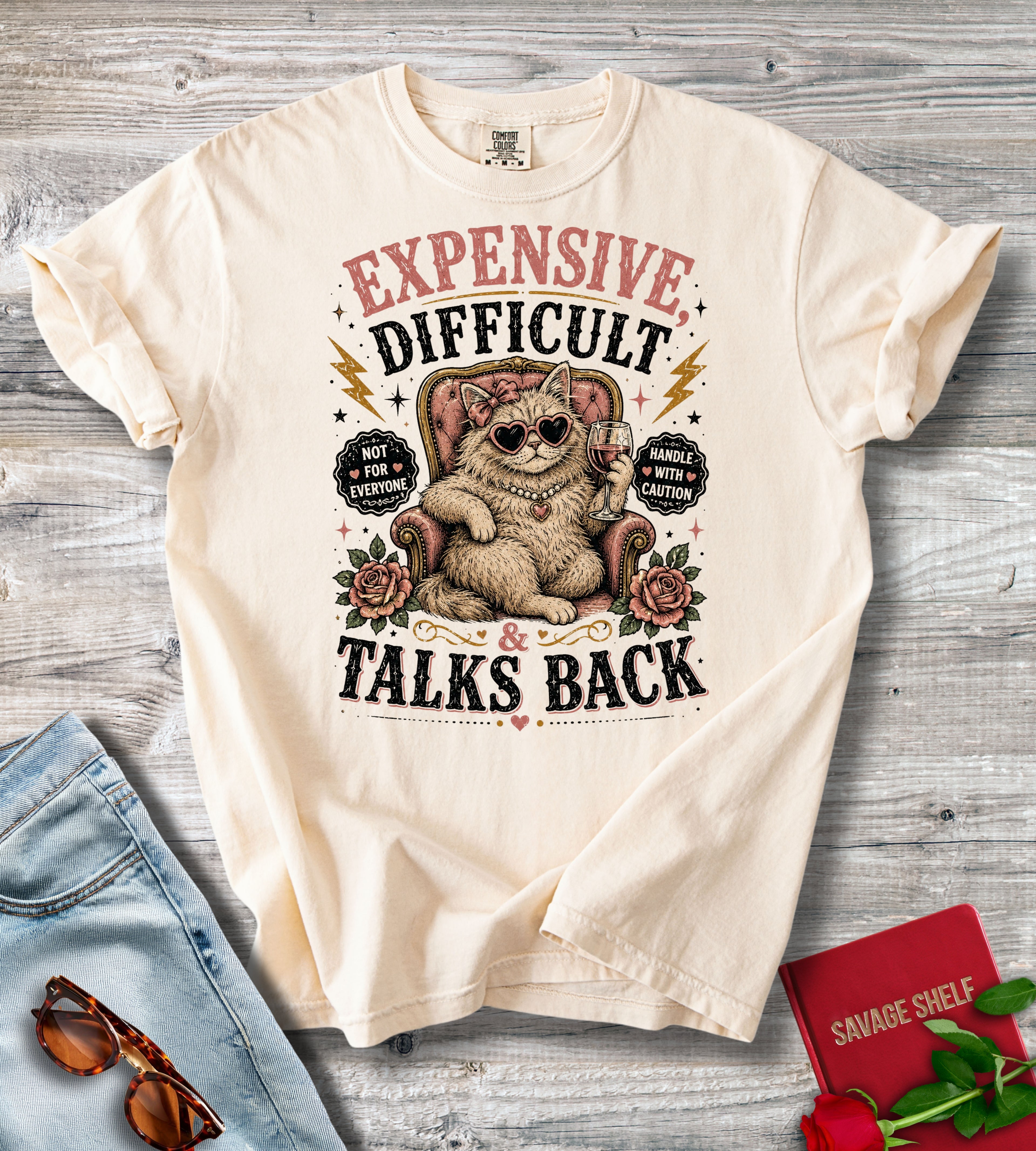 Expensive Difficult Cat T-Shirt