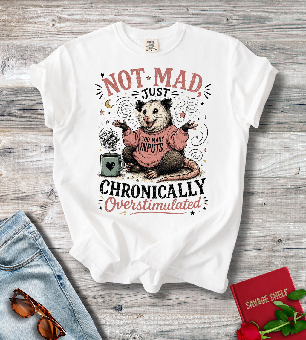 Overstimulated Opossum T-Shirt