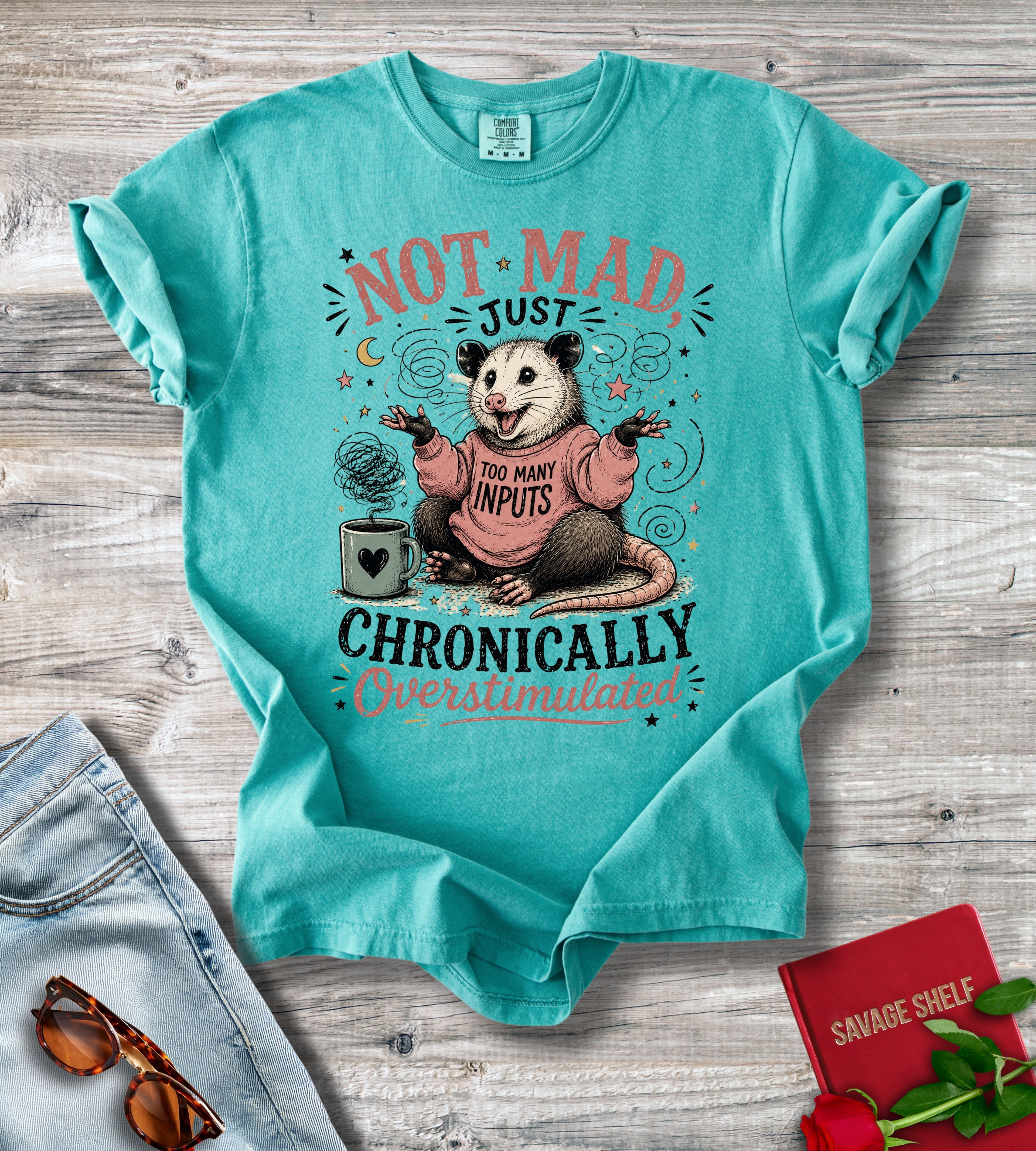 Overstimulated Opossum T-Shirt