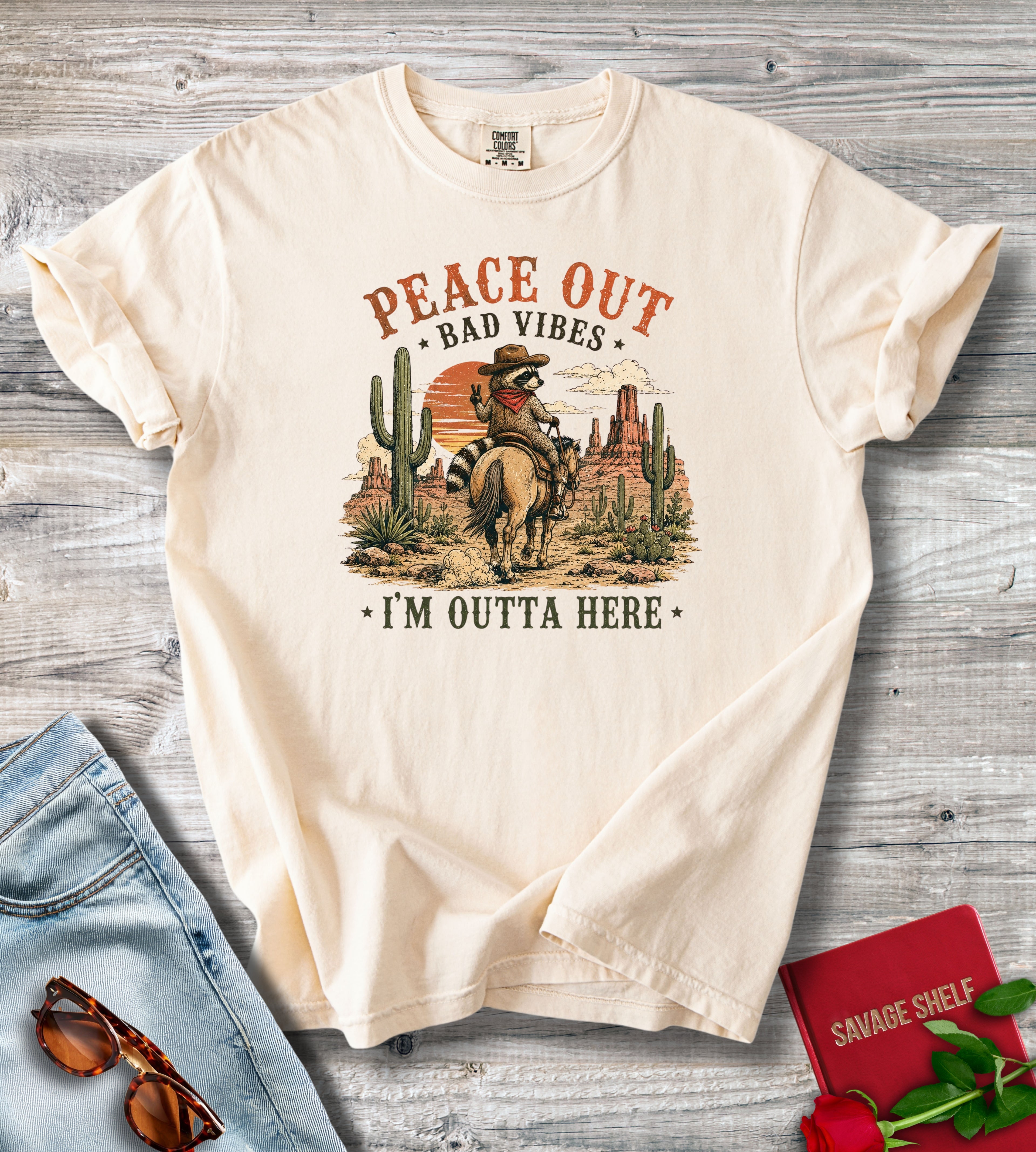 Peace Out Desert Cowboy T-Shirt