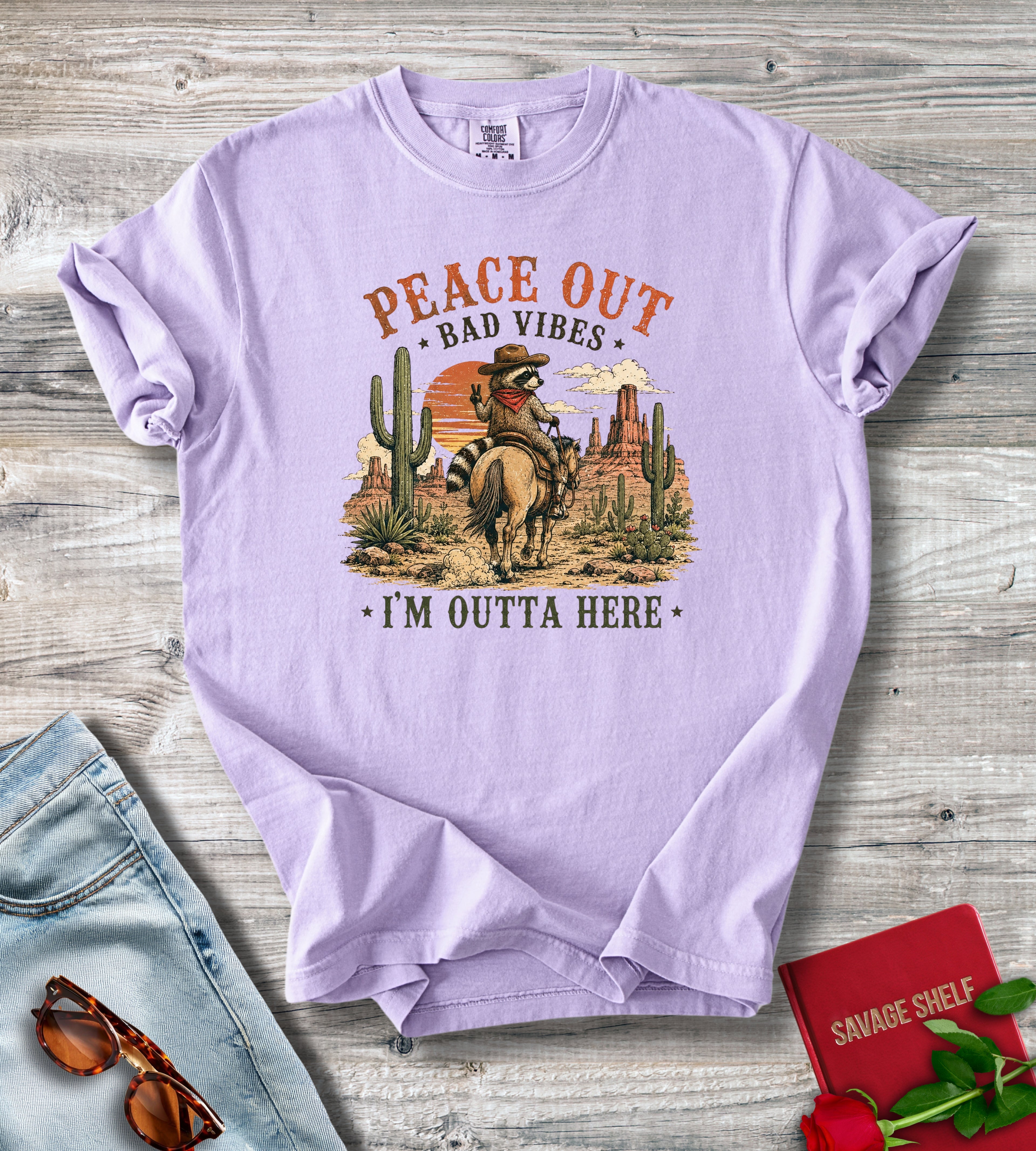 Peace Out Desert Cowboy T-Shirt
