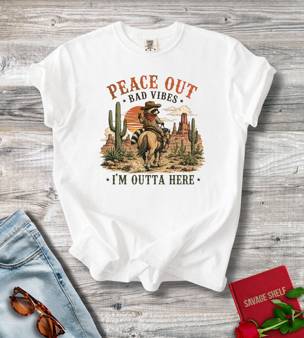 Peace Out Desert Cowboy T-Shirt