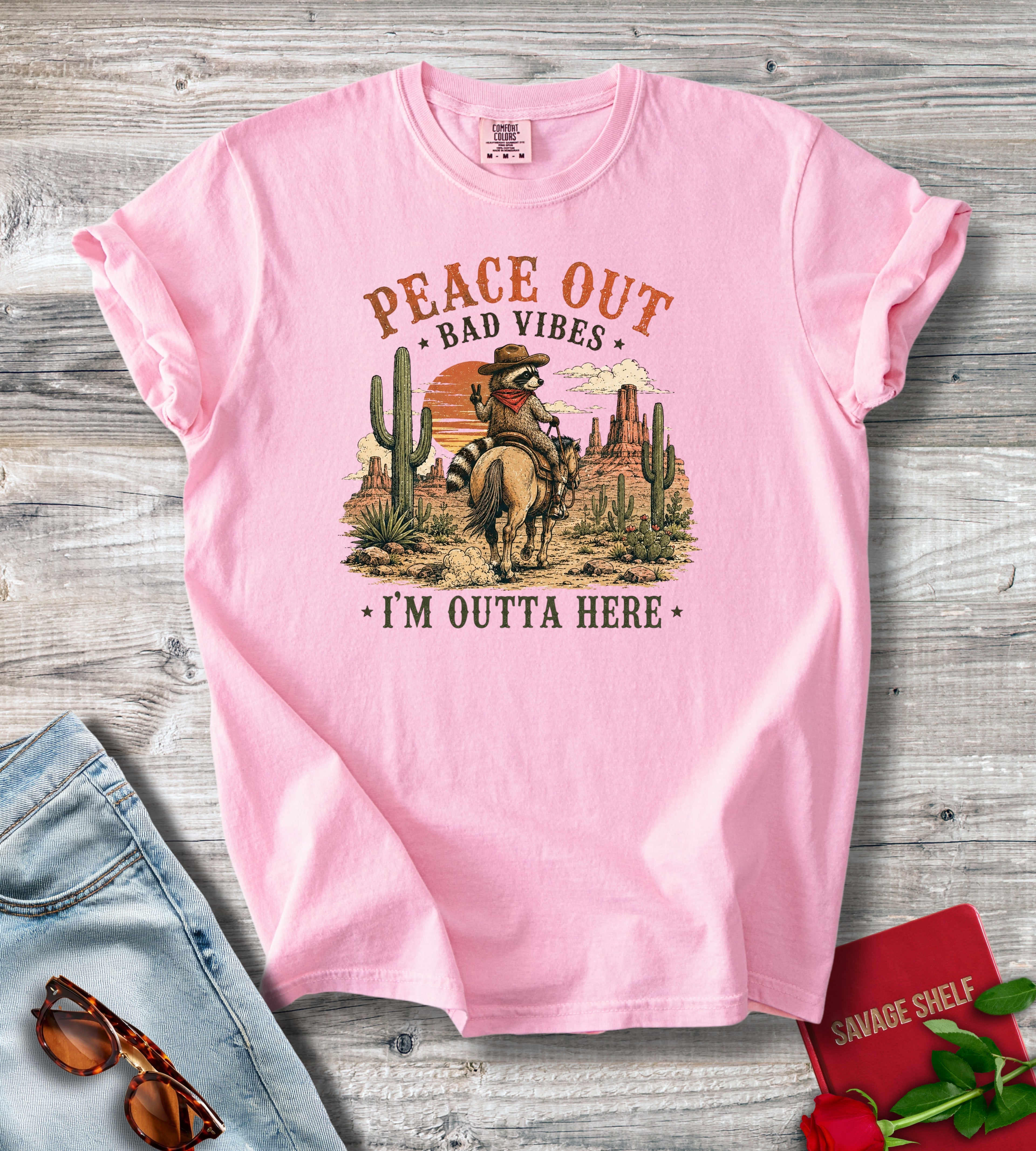 Peace Out Desert Cowboy T-Shirt