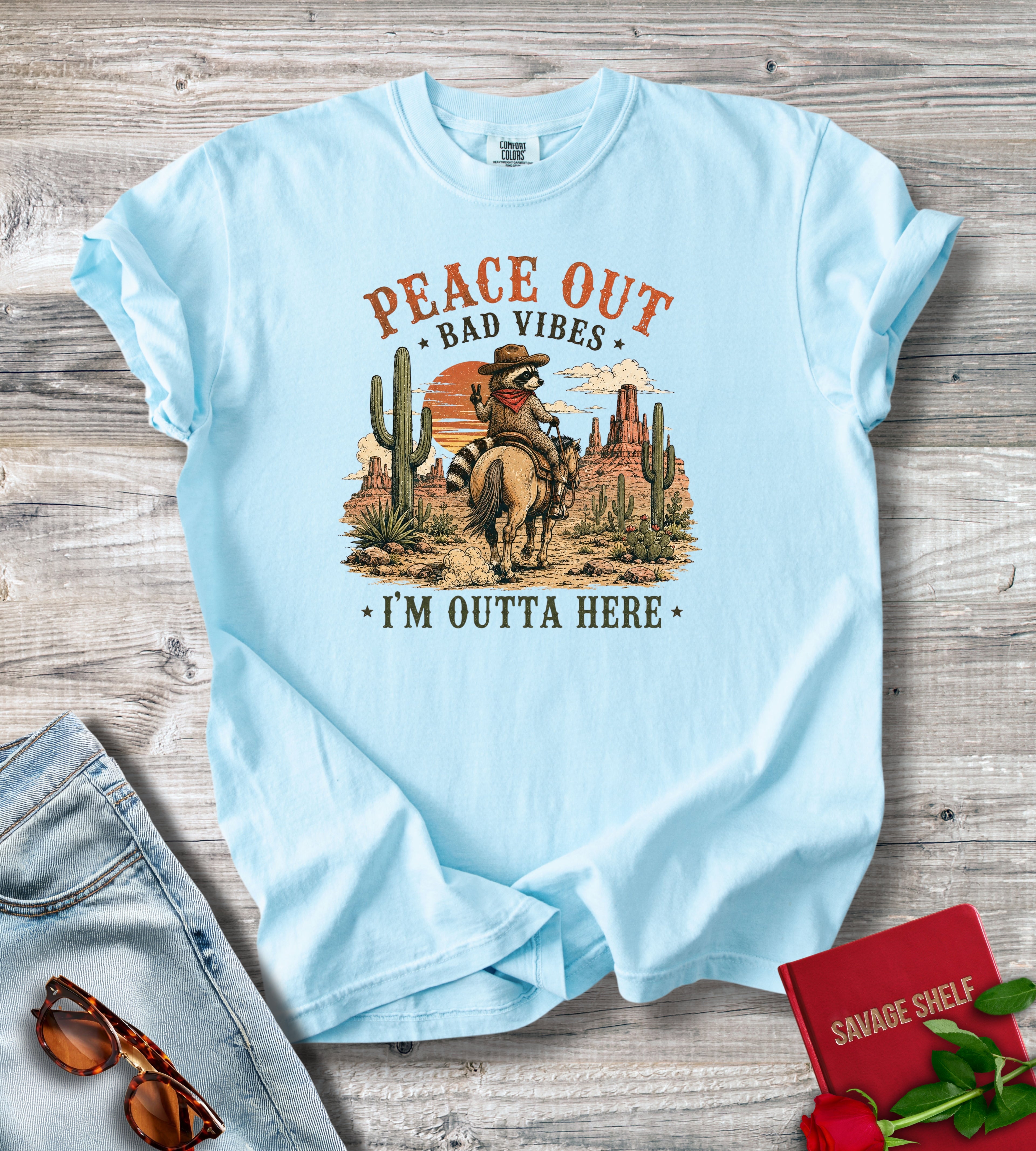 Peace Out Desert Cowboy T-Shirt