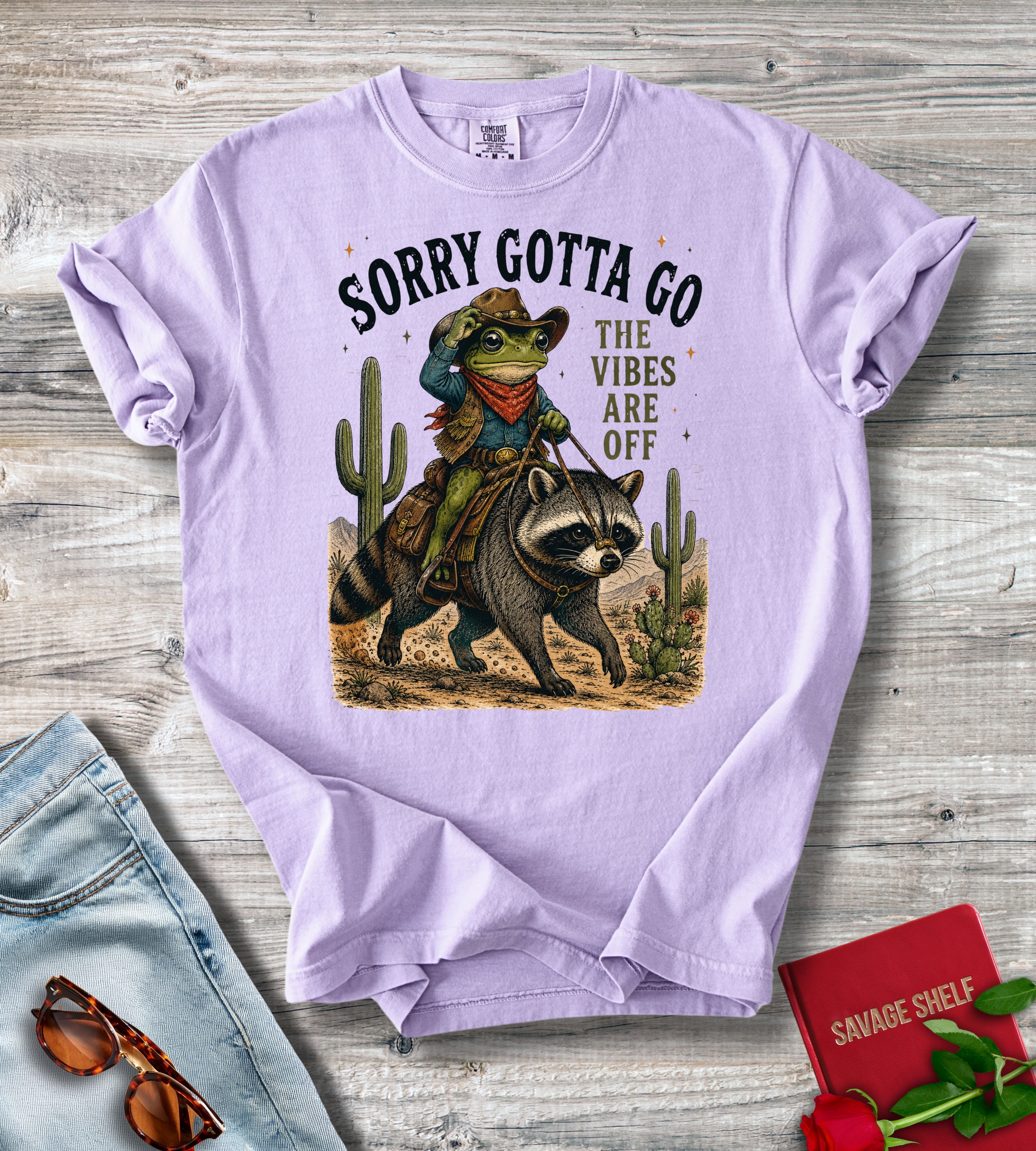 Gotta Go Raccoon Cowboy T-shirt