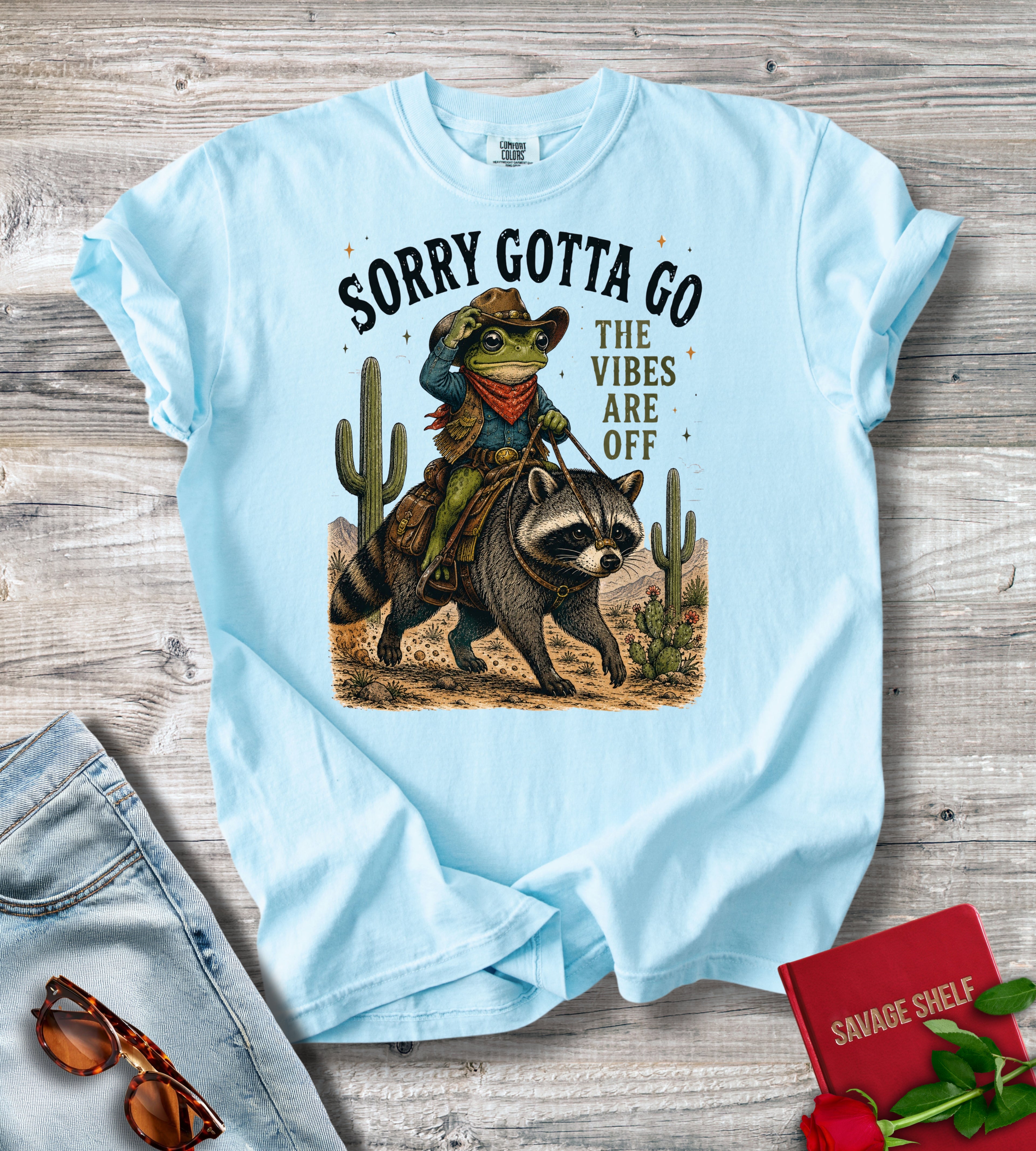 Gotta Go Raccoon Cowboy T-shirt
