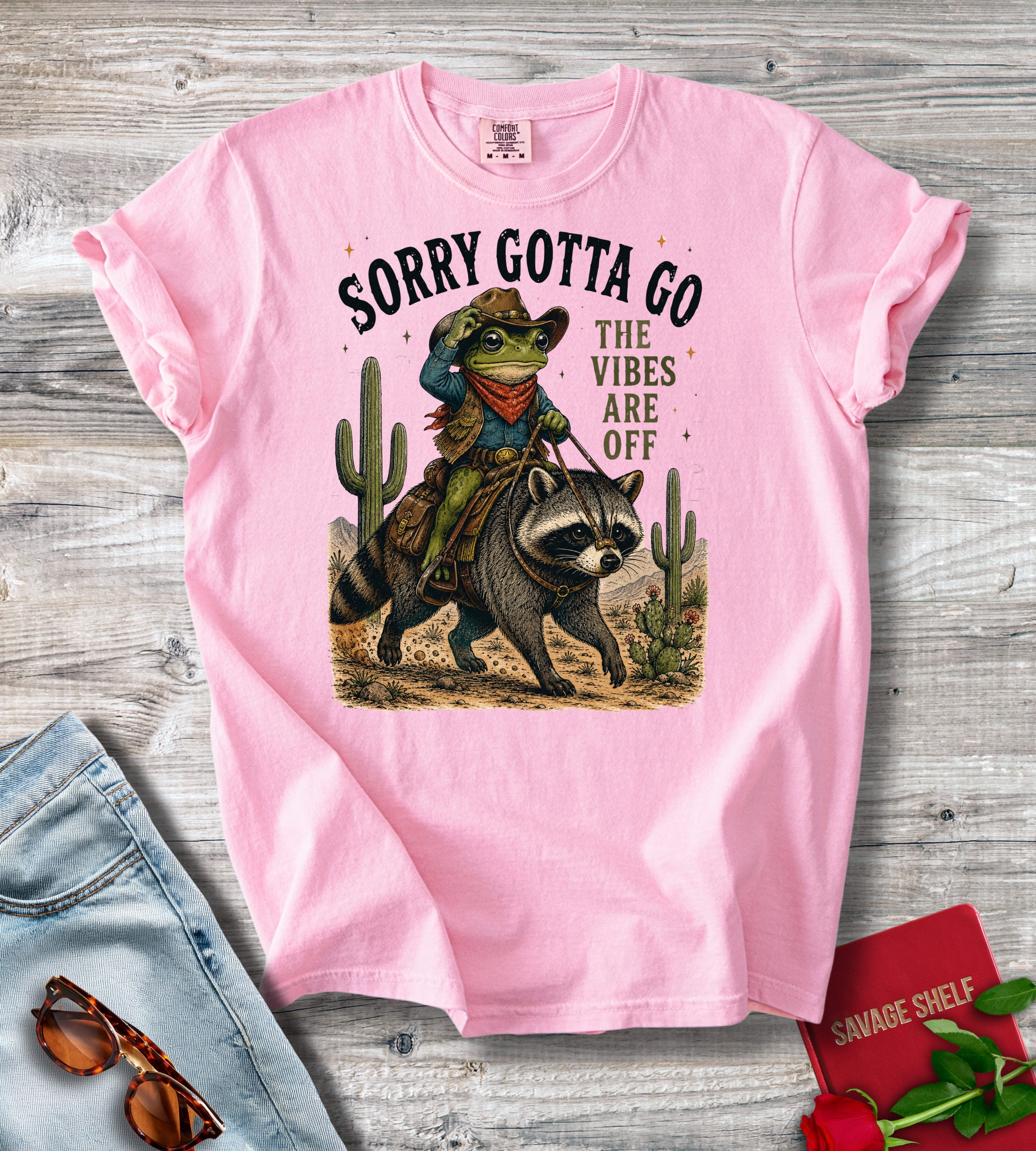 Gotta Go Raccoon Cowboy T-shirt