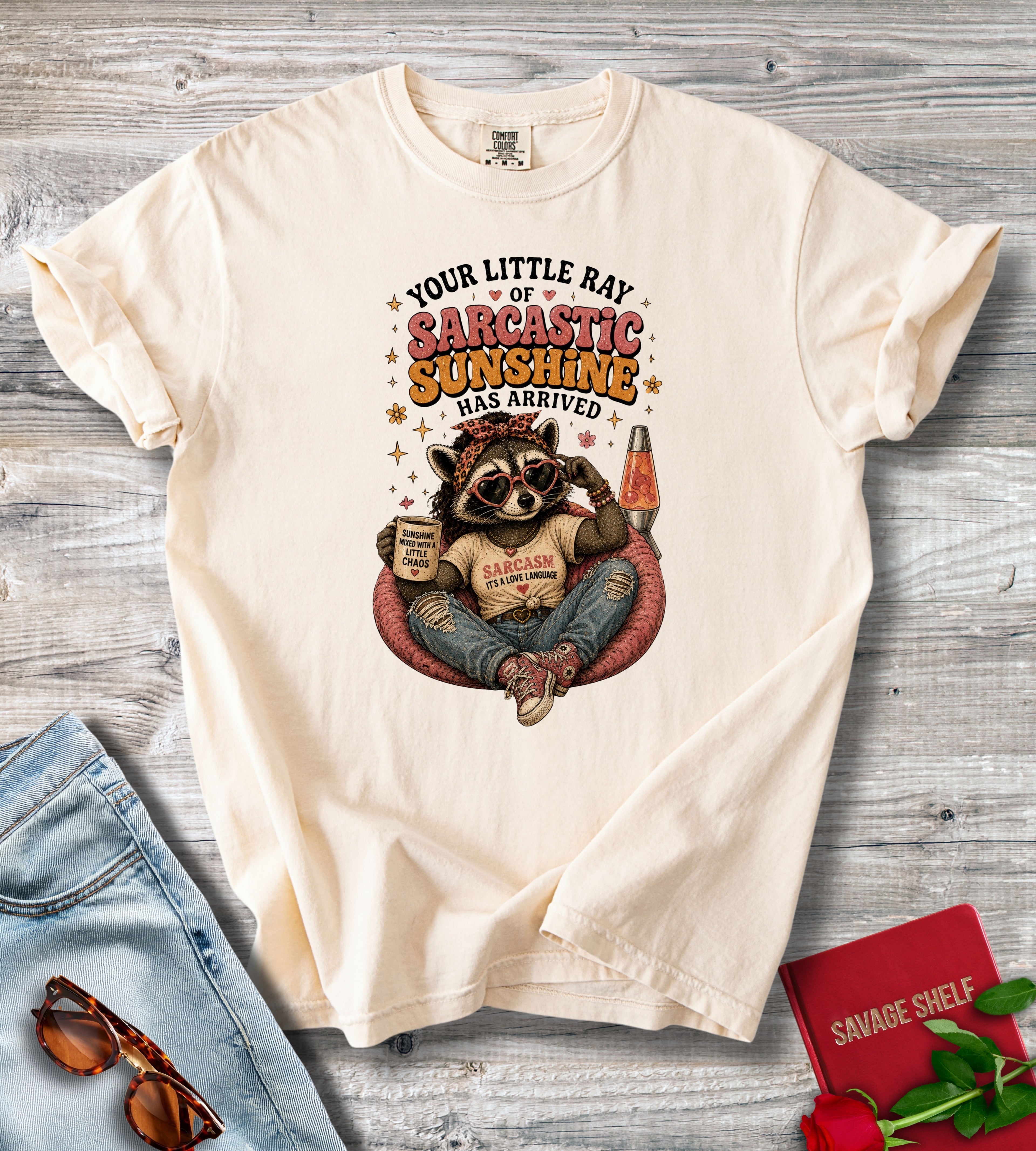 Sarcastic Sunshine Raccoon T-Shirt