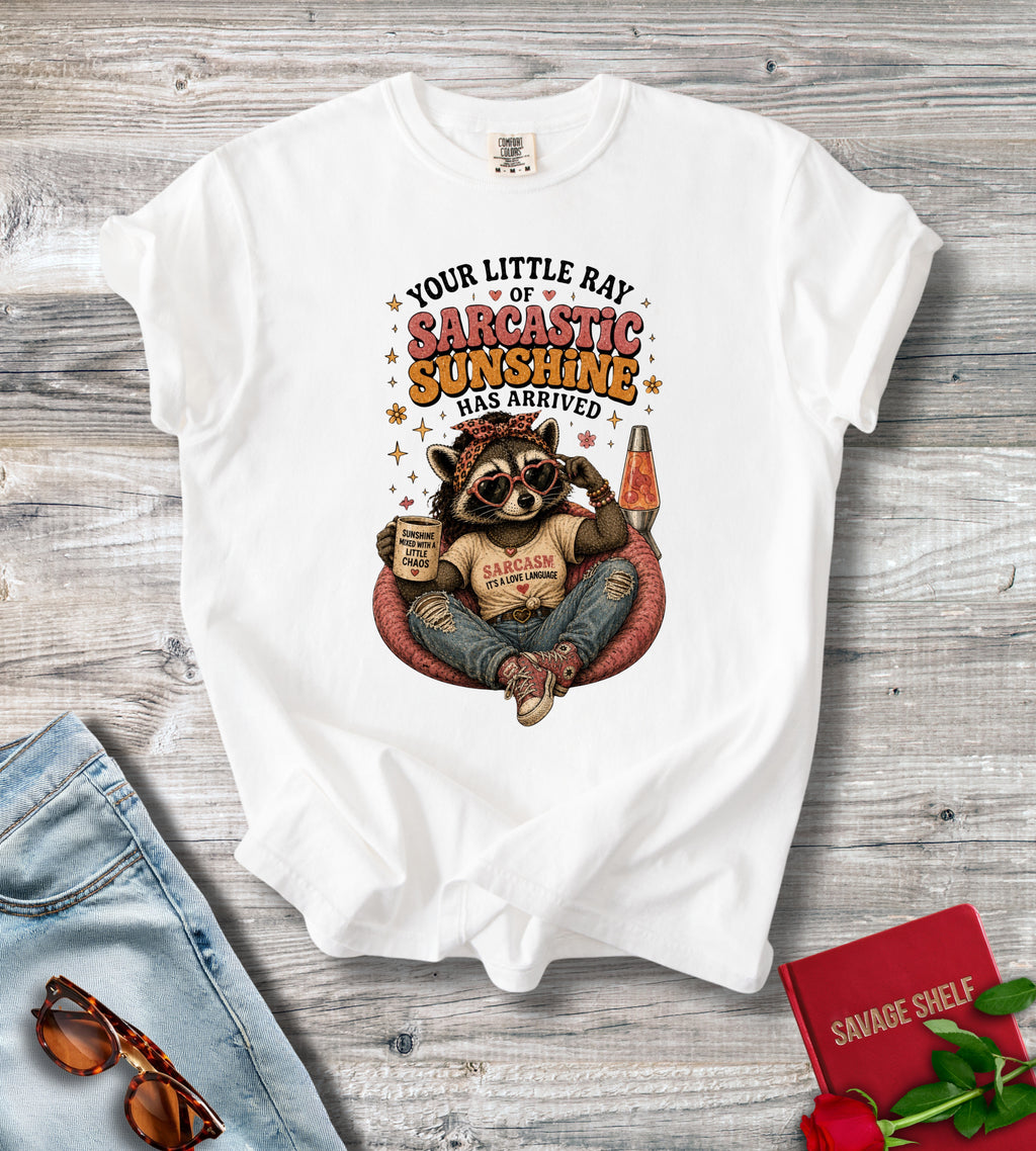 Sarcastic Sunshine Raccoon T-Shirt