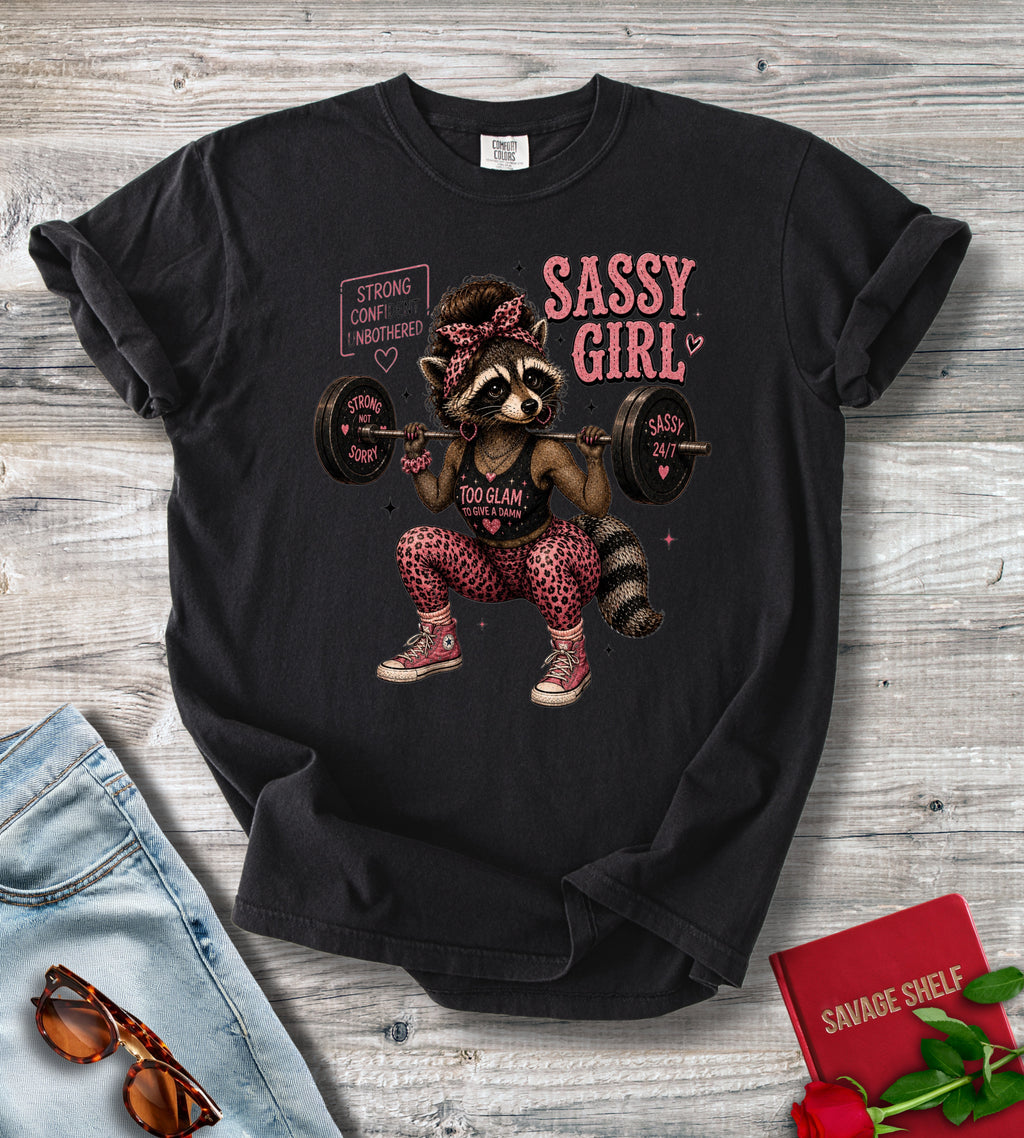 Sassy Girl Weightlifting T-Shirt