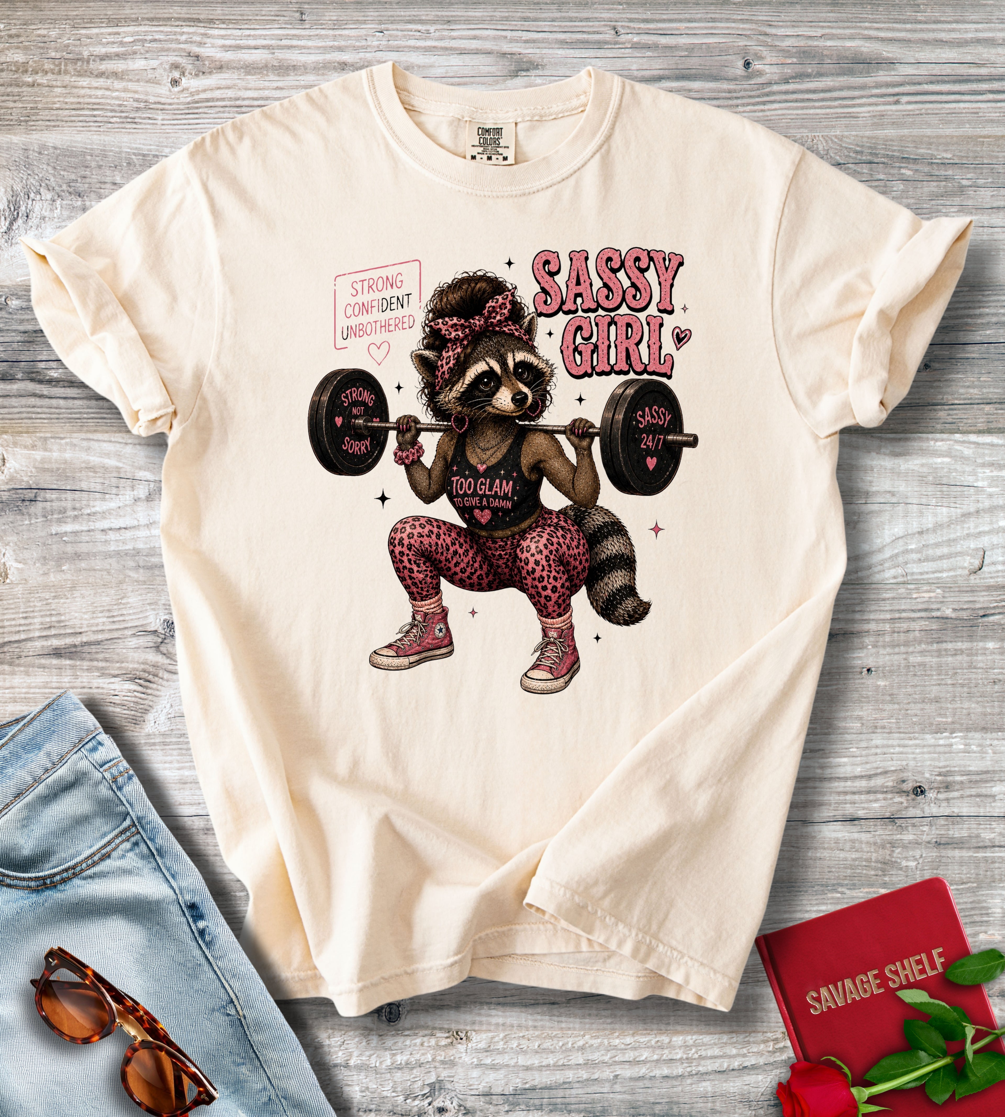 Sassy Girl Weightlifting T-Shirt