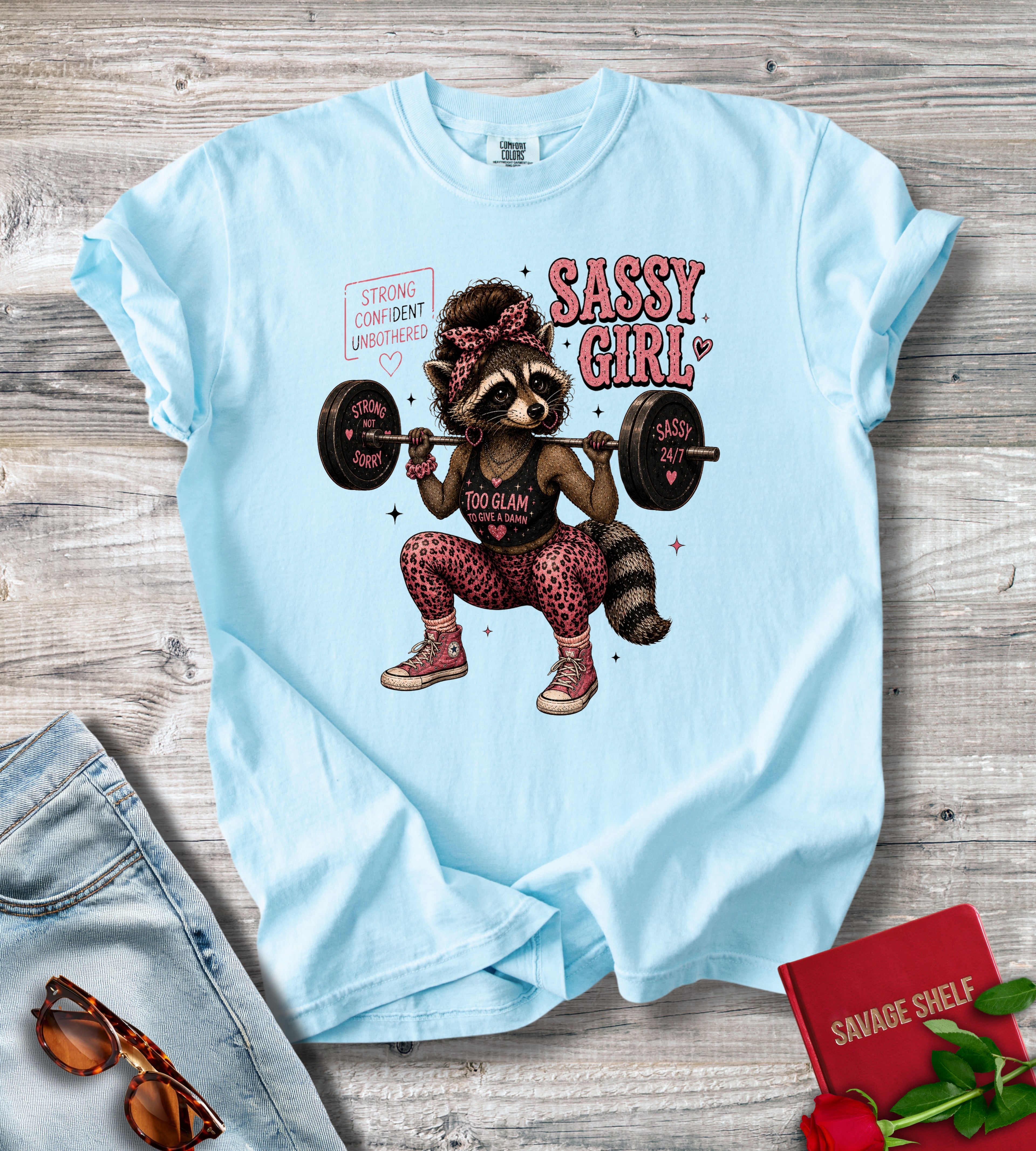 Sassy Girl Weightlifting T-Shirt
