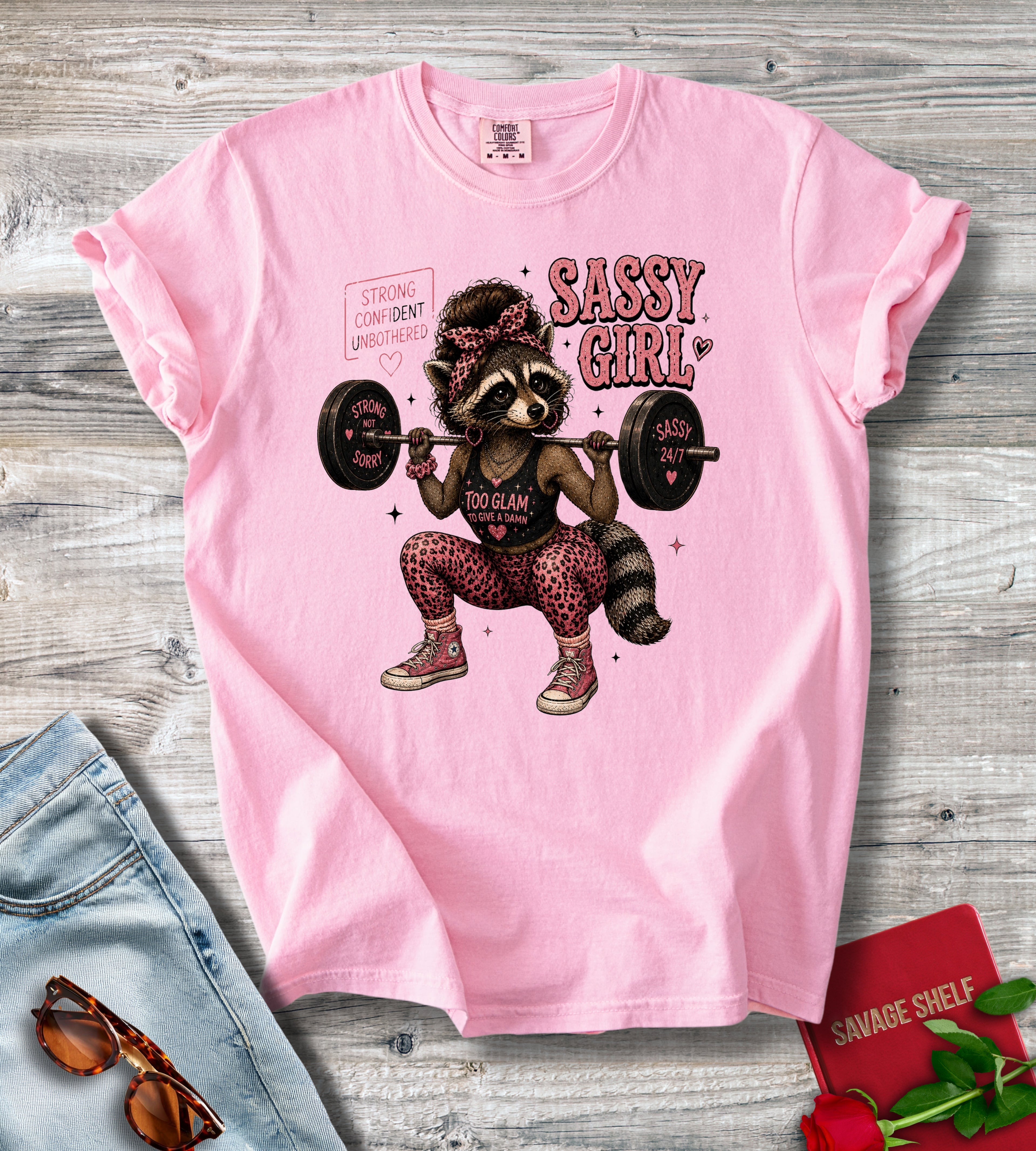Sassy Girl Weightlifting T-Shirt