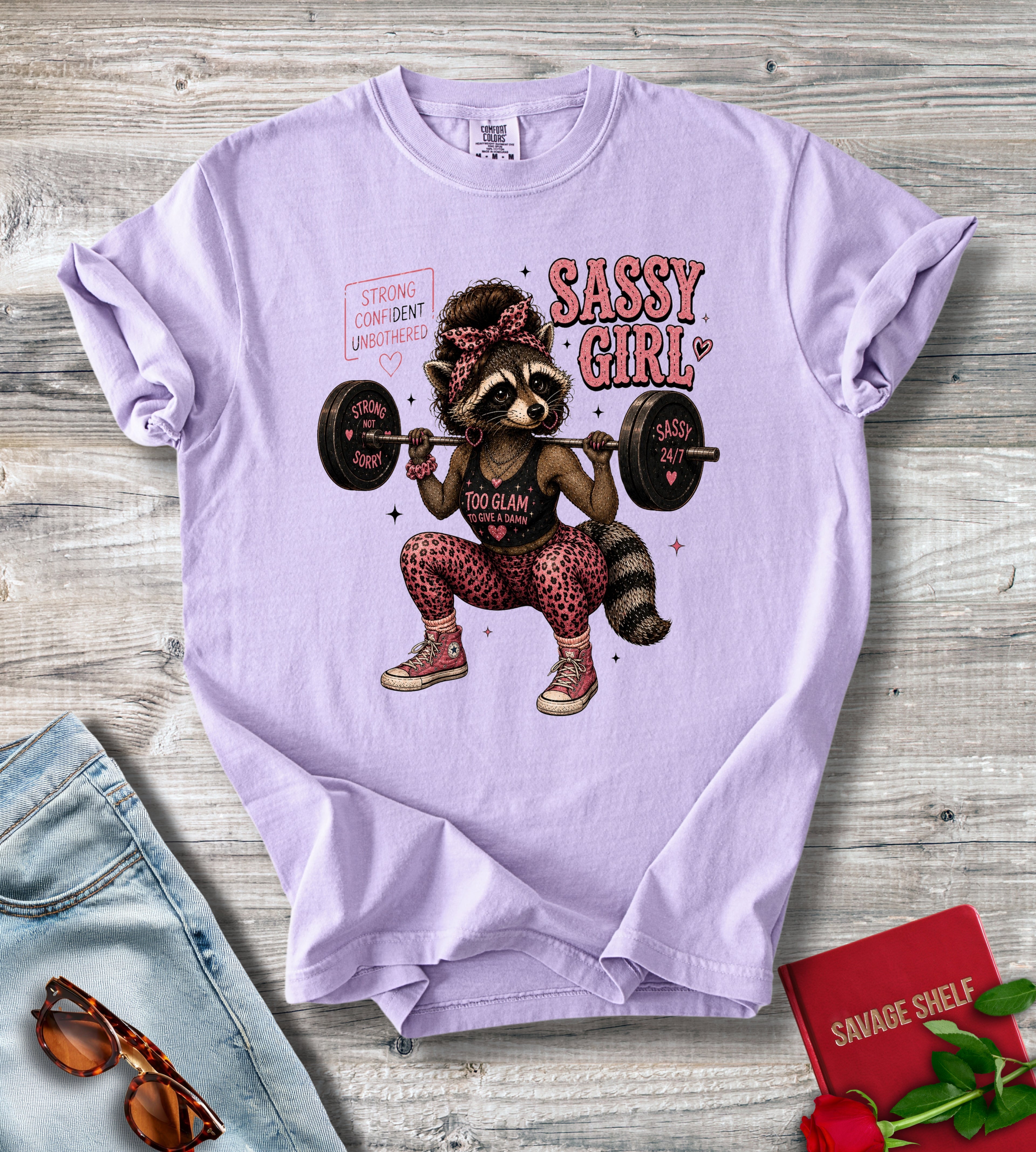Sassy Girl Weightlifting T-Shirt
