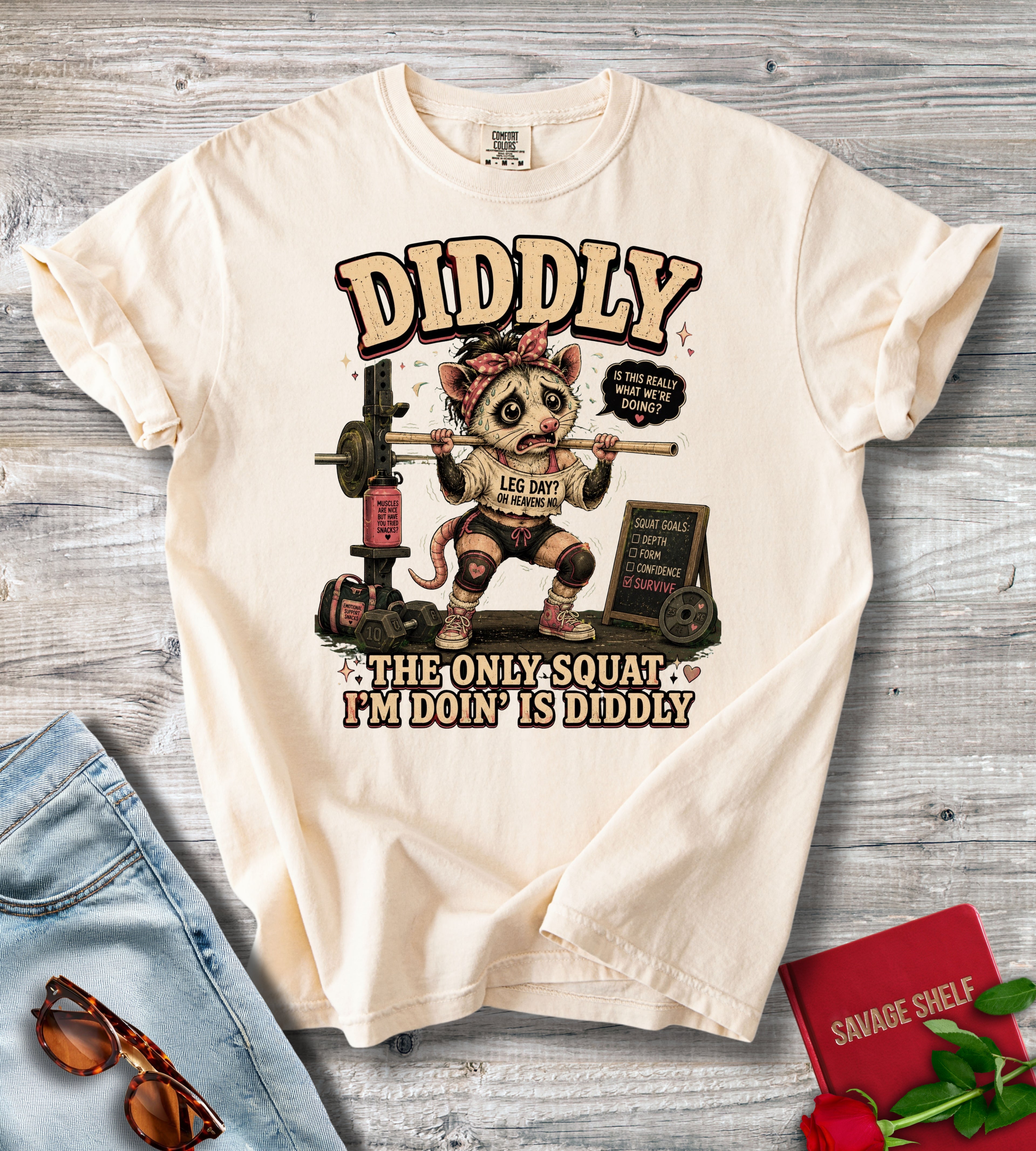 Diddly Squat Weightlifting T-Shirt