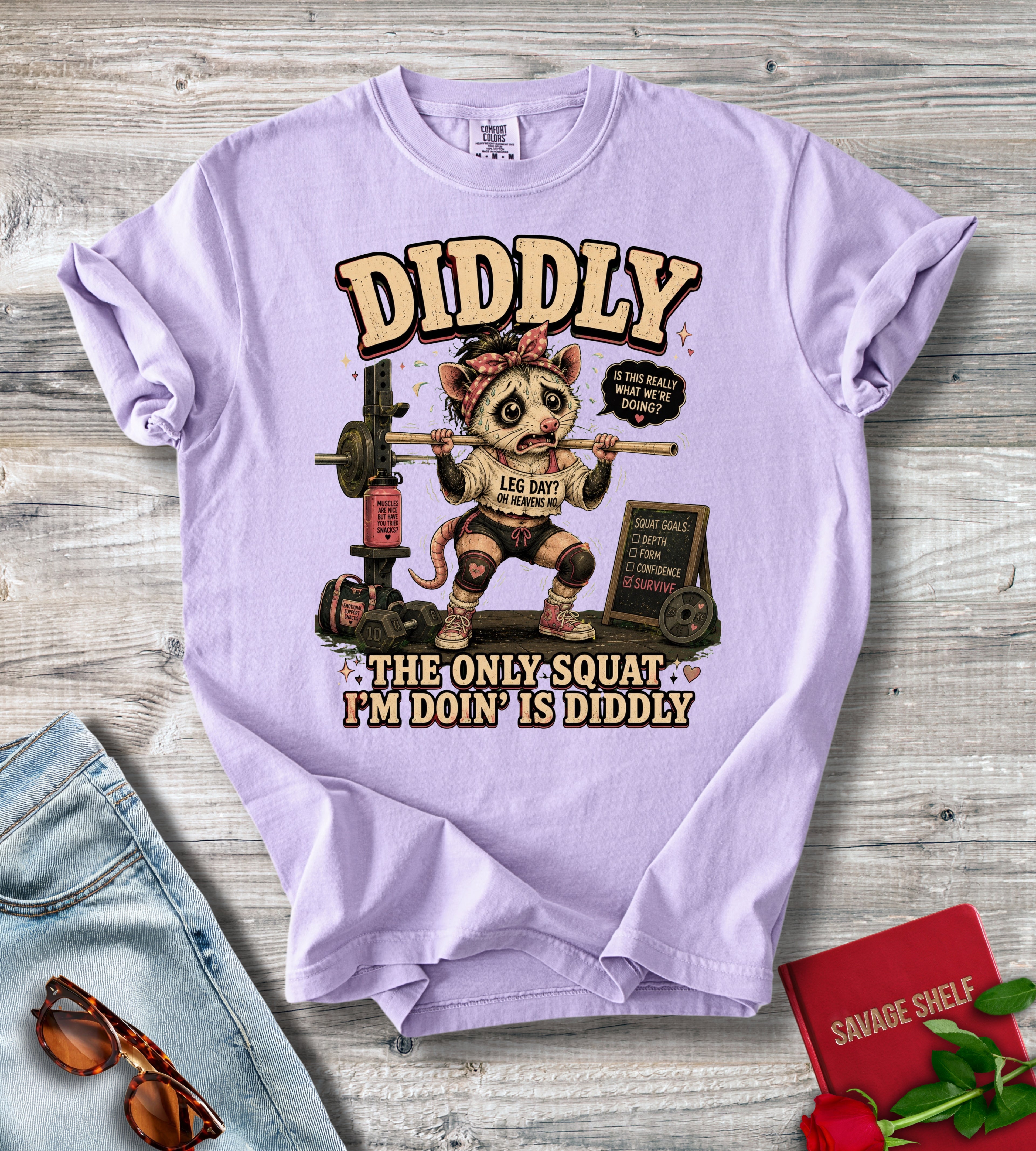 Diddly Squat Weightlifting T-Shirt