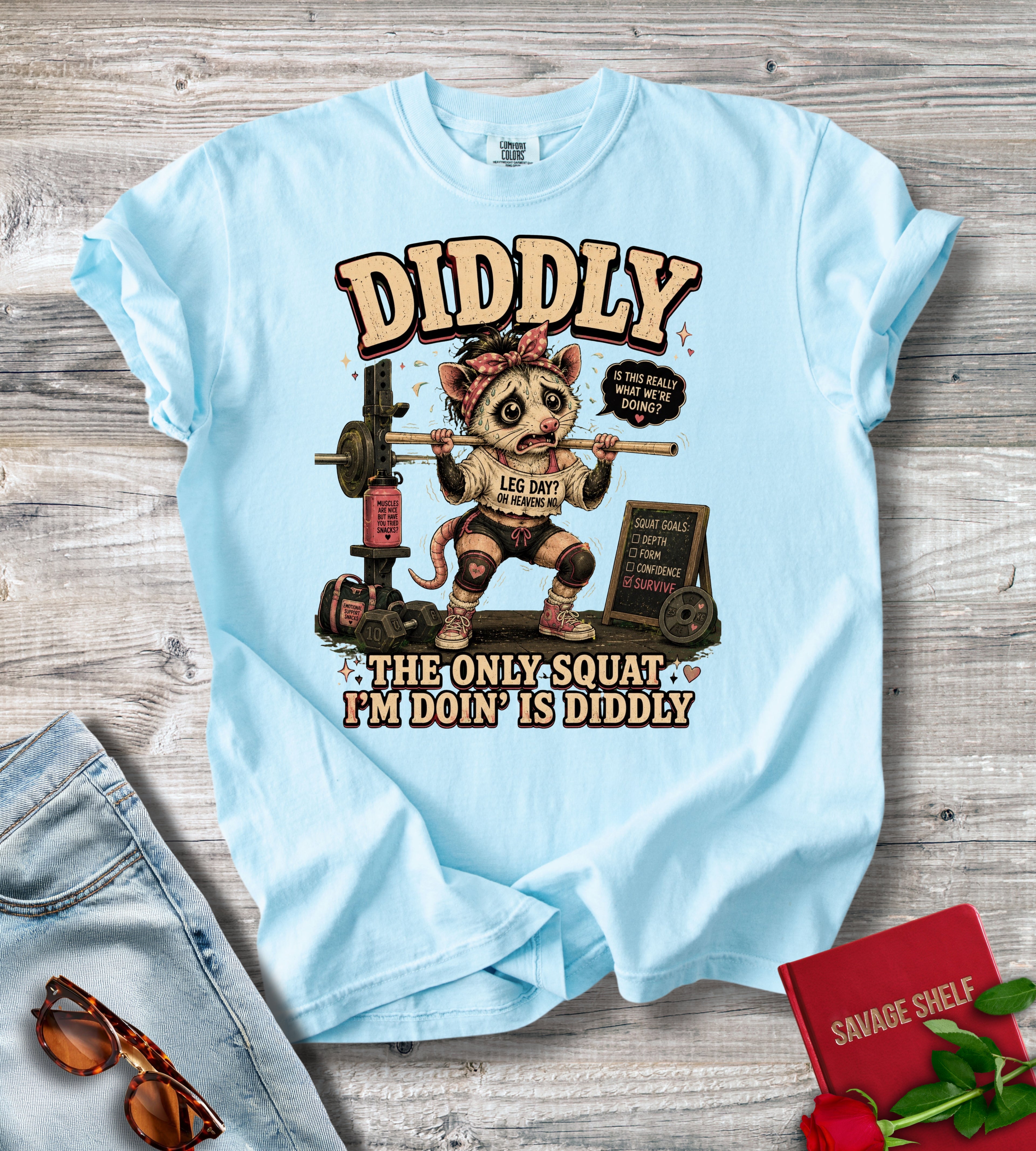 Diddly Squat Weightlifting T-Shirt