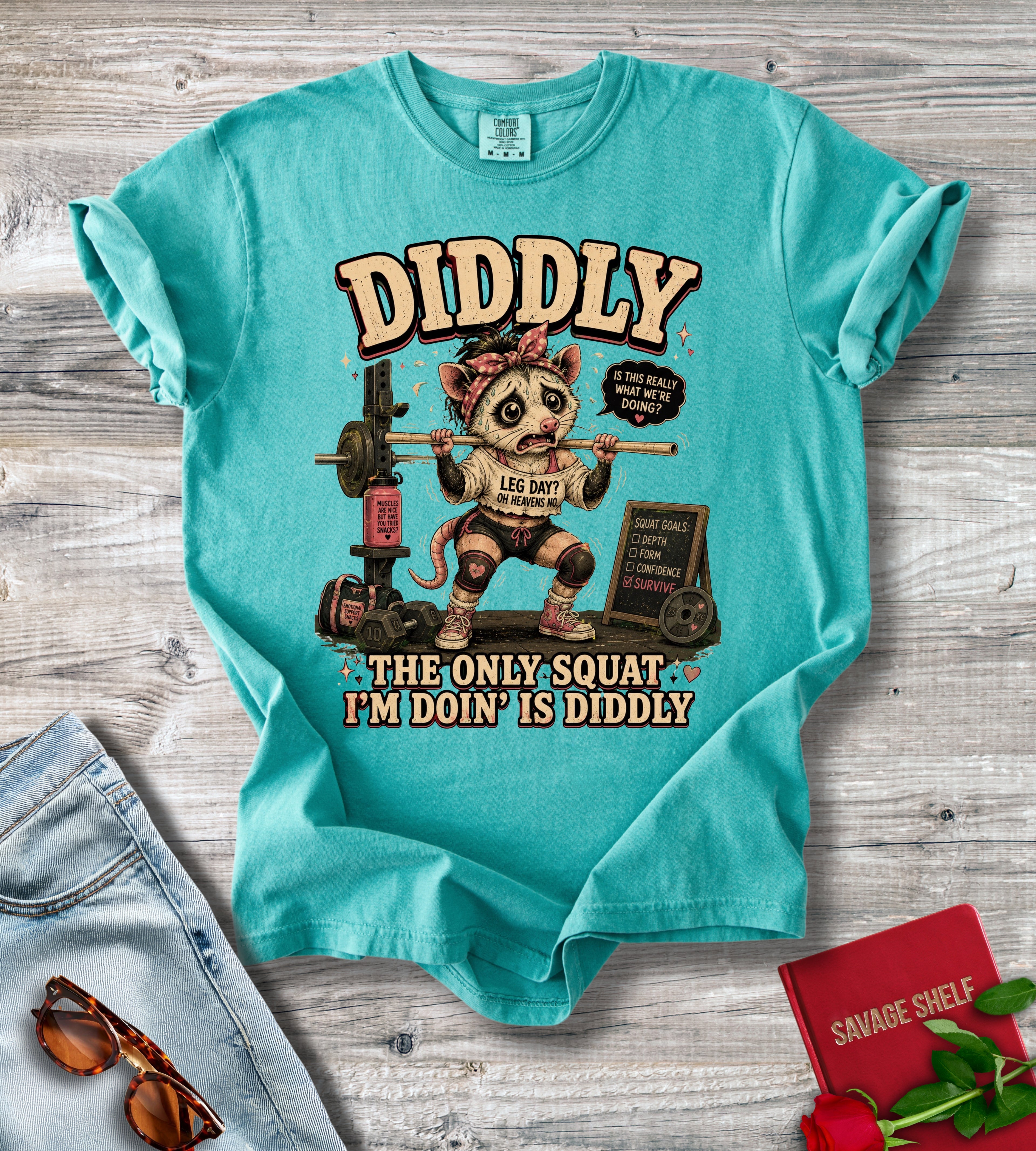 Diddly Squat Weightlifting T-Shirt