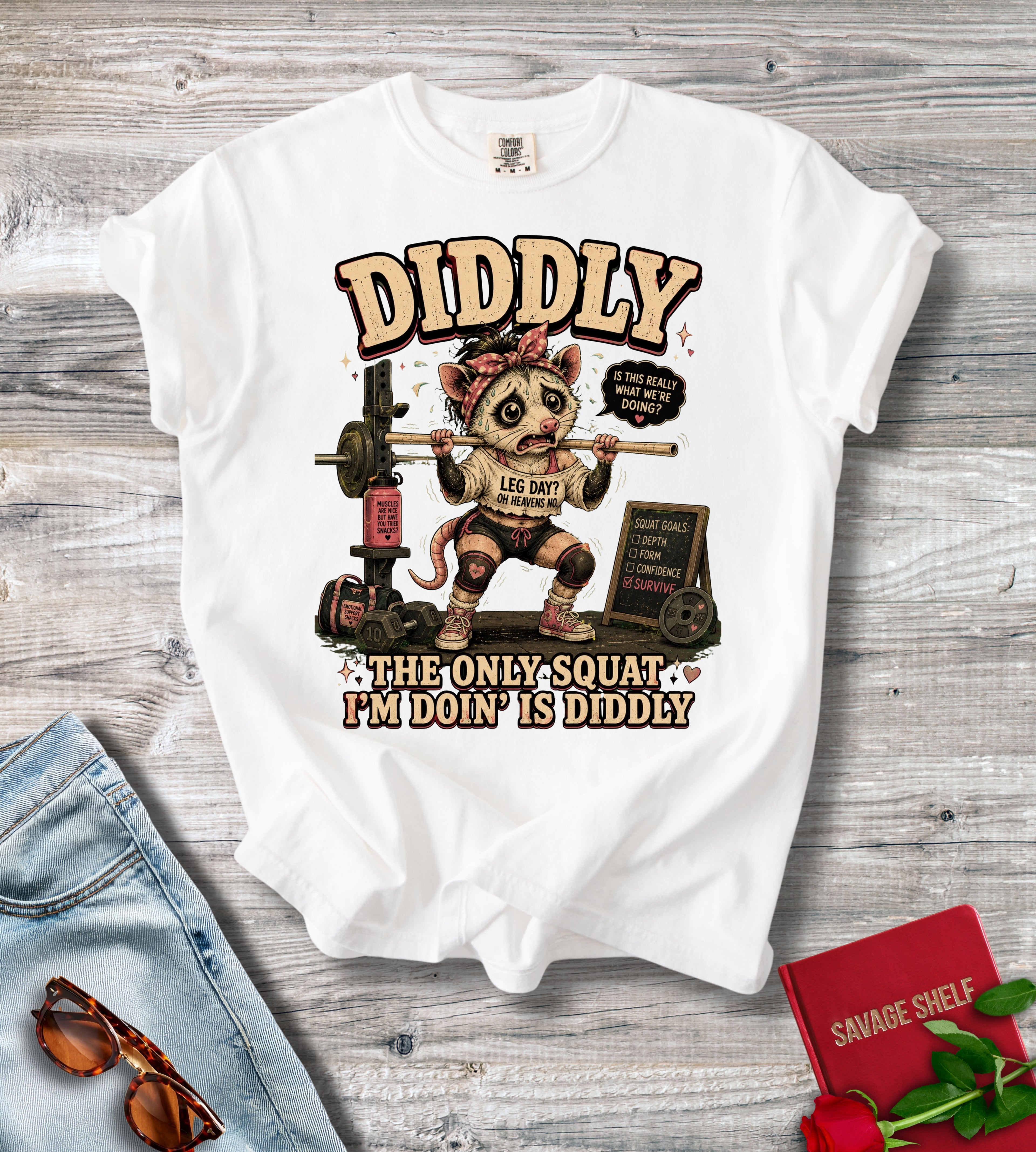 Diddly Squat Weightlifting T-Shirt
