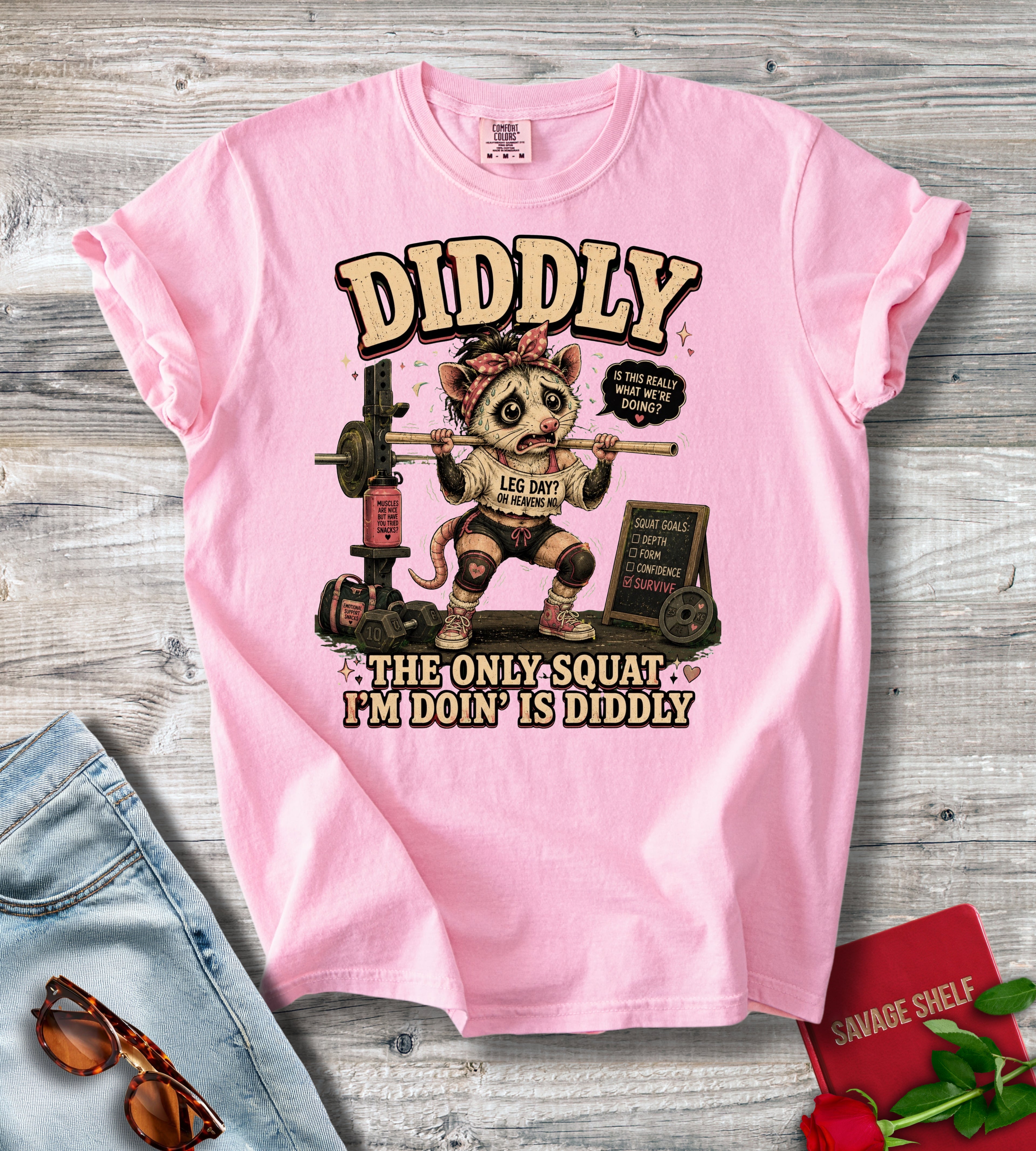 Diddly Squat Weightlifting T-Shirt