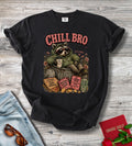 Chill Bro Racoon T-Shirt – Cute Relaxed Animal Tee ("Chill Bro")