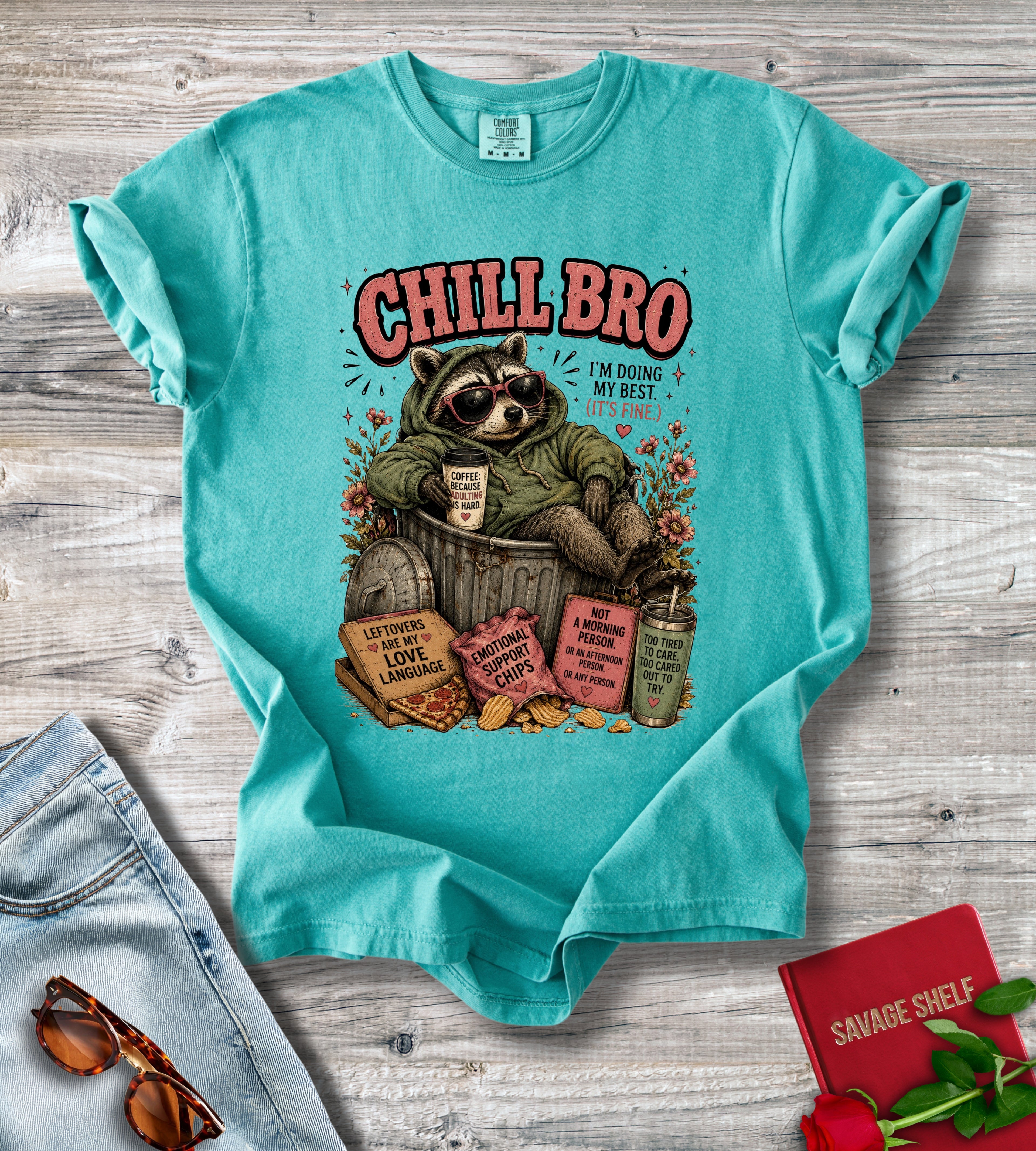 Chill Bro Racoon T-Shirt