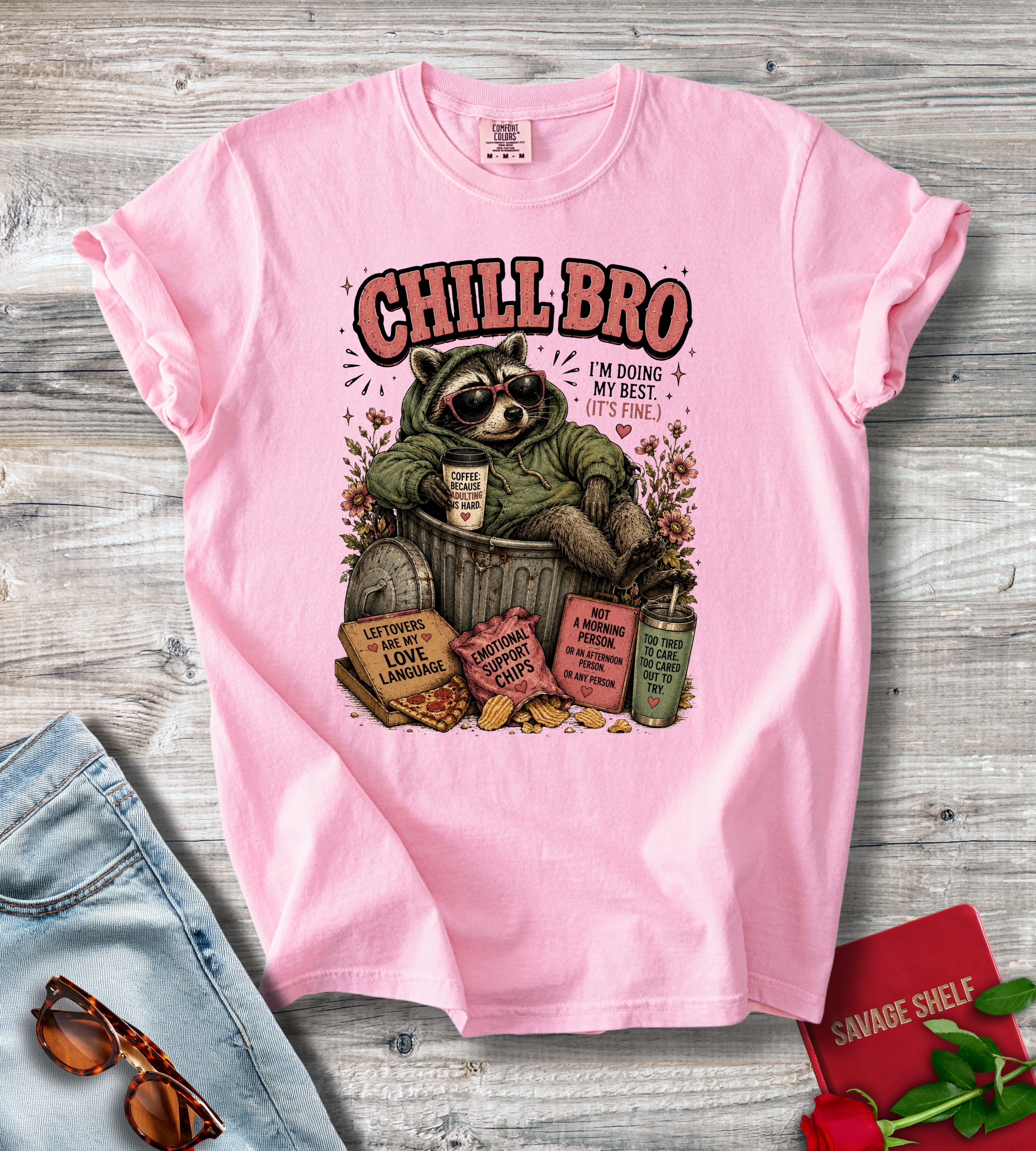 Chill Bro Racoon T-Shirt