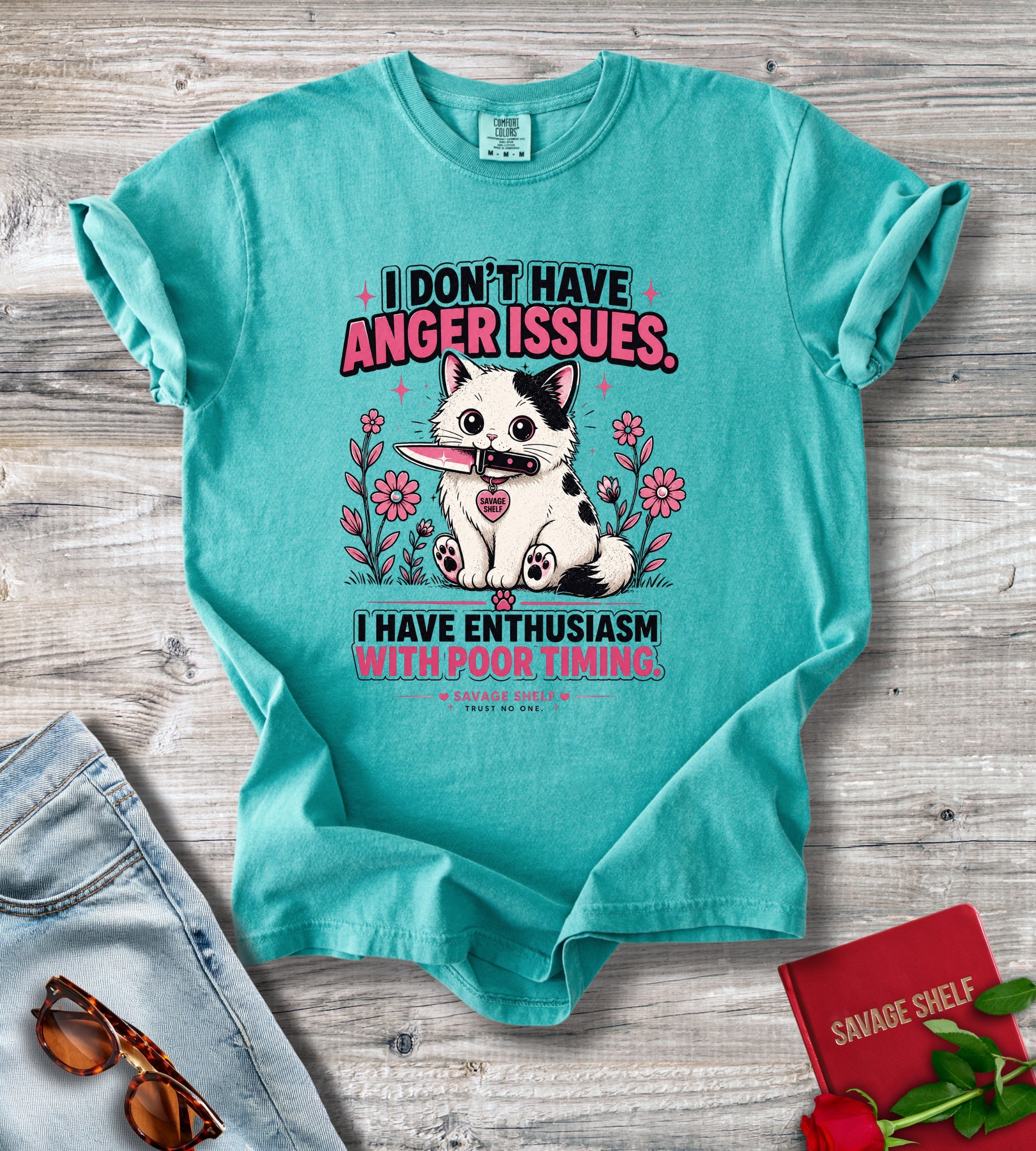 Funny Cat I Don't Have Anger T-Shirt