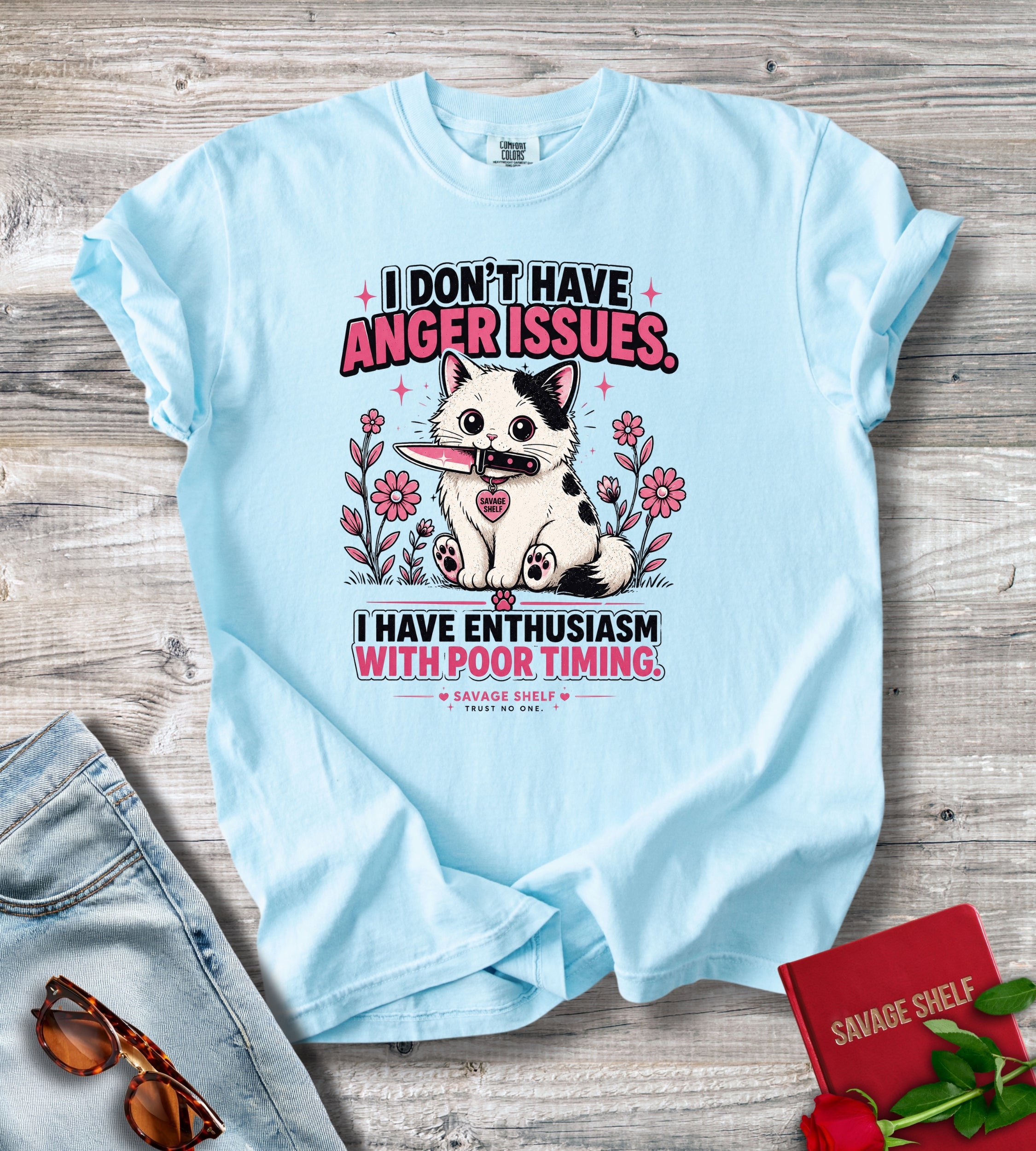 Funny Cat I Don't Have Anger T-Shirt
