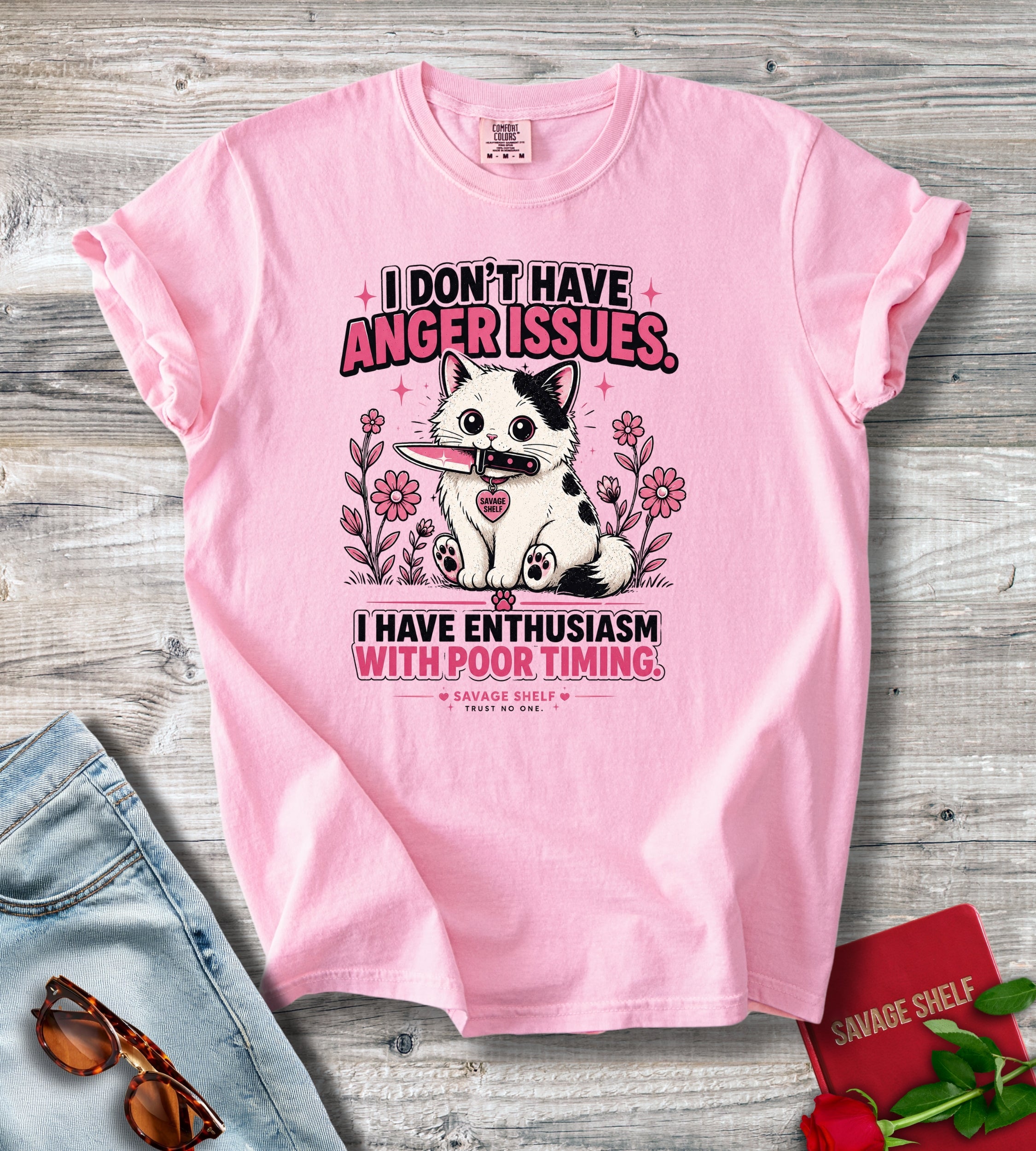 Funny Cat I Don't Have Anger T-Shirt