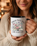 Spread Those Pages Like a Good Girl - Floral Book Coffee Mug