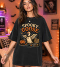 Spooky Goose Halloween T-Shirt — Vintage Goose Pumpkin Graphic