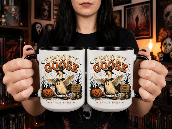 Spooky Goose Halloween Coffee Mug