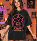 Cat Mystic T-Shirt — "Where Is The Food Hidden?" Graphic Tee