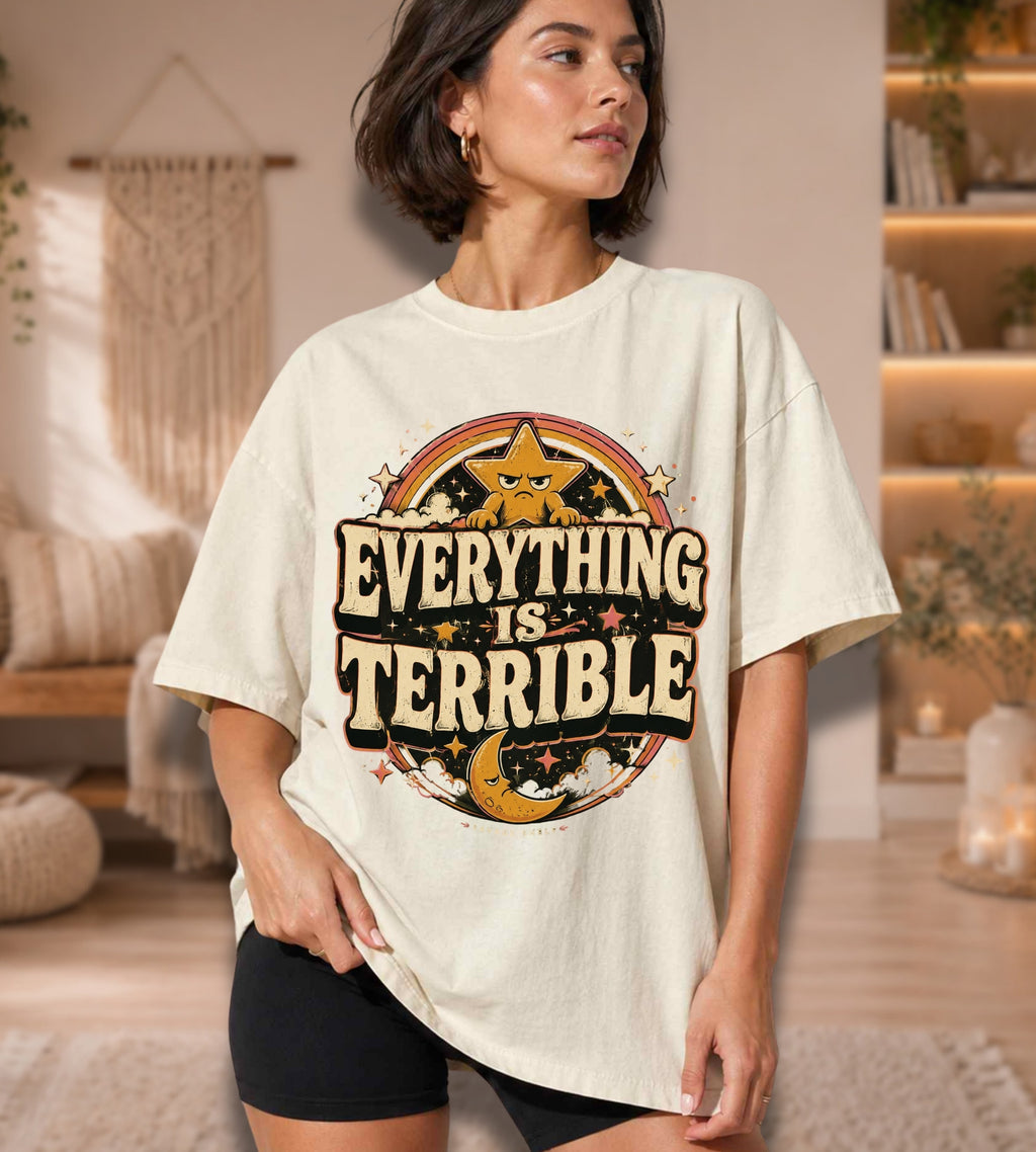 Everything Is Terrible Vintage Graphic T-Shirt