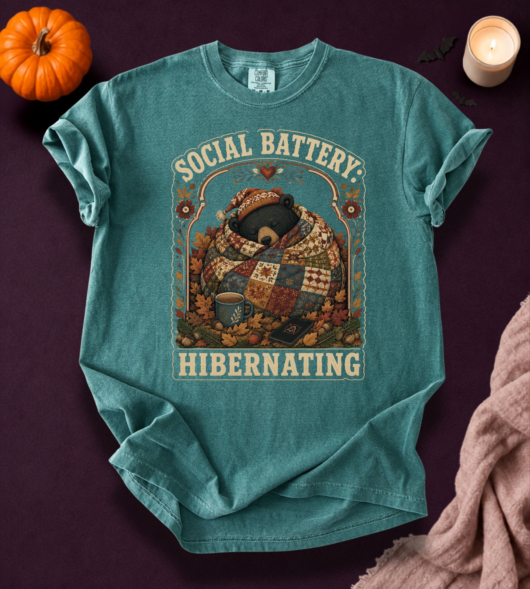 Social Battery Bear T-Shirt