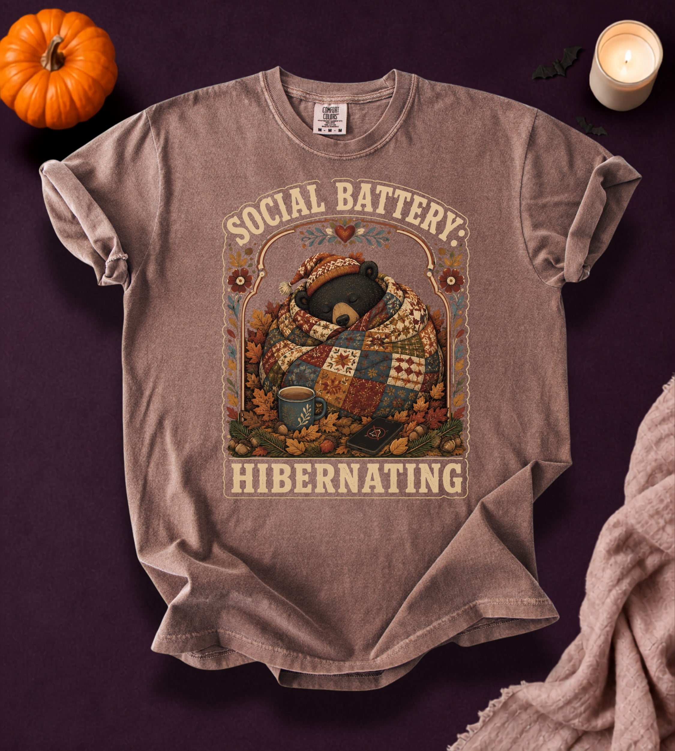 Social Battery Bear T-Shirt