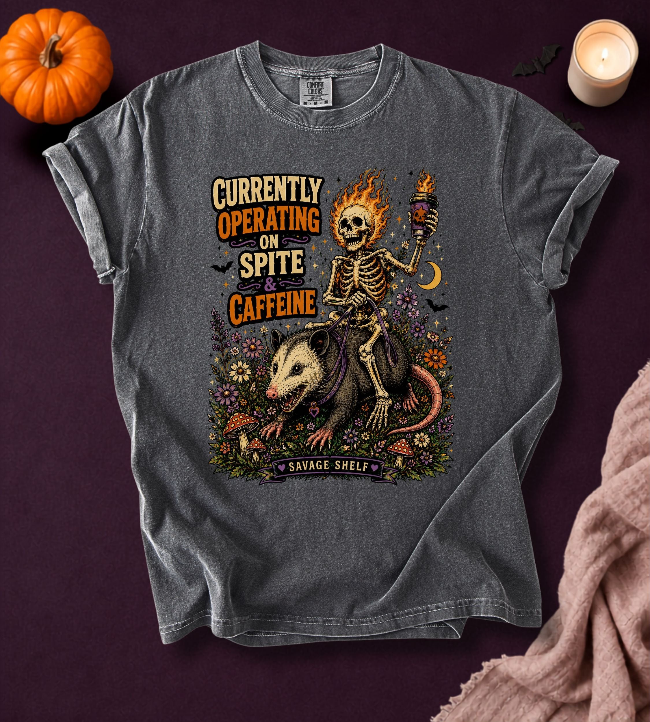Operating on Spite & Caffeine T-Shirt