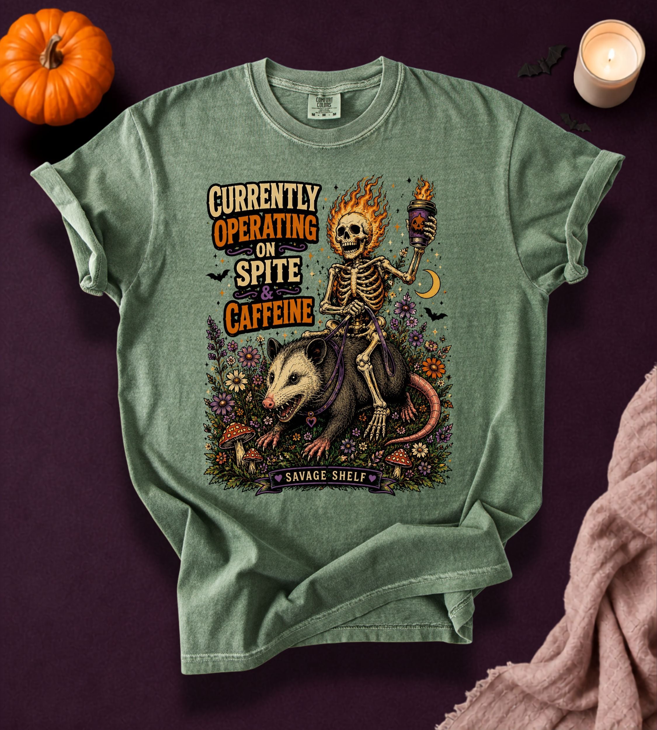 Operating on Spite & Caffeine T-Shirt