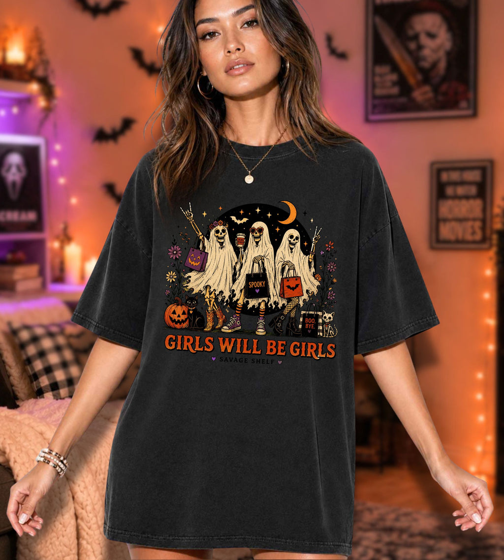 Girls Will Be Girls Halloween T-Shirt
