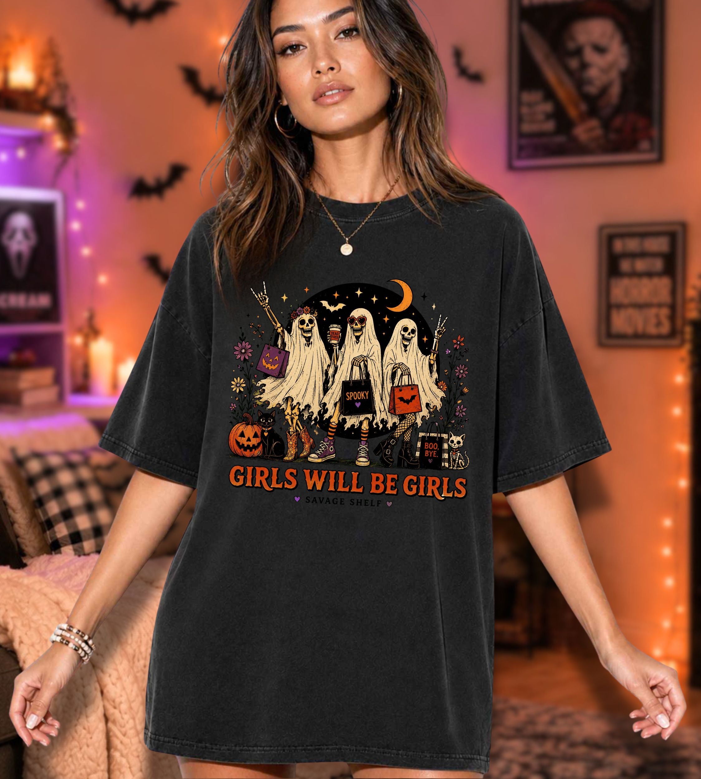 Girls Will Be Girls Halloween T-Shirt