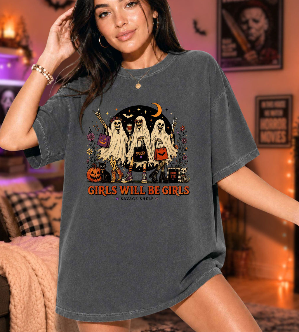 Girls Will Be Girls Halloween T-Shirt