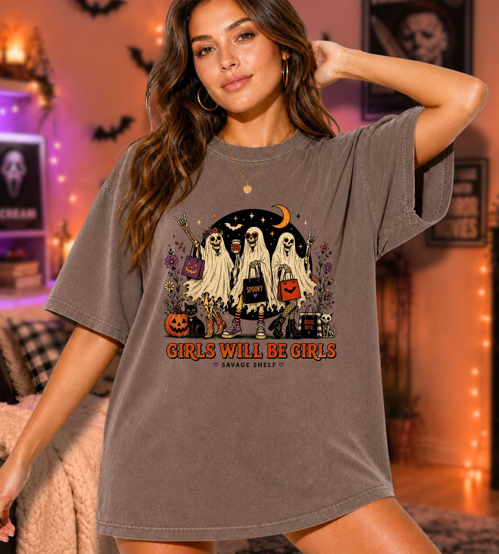 Girls Will Be Girls Halloween T-Shirt